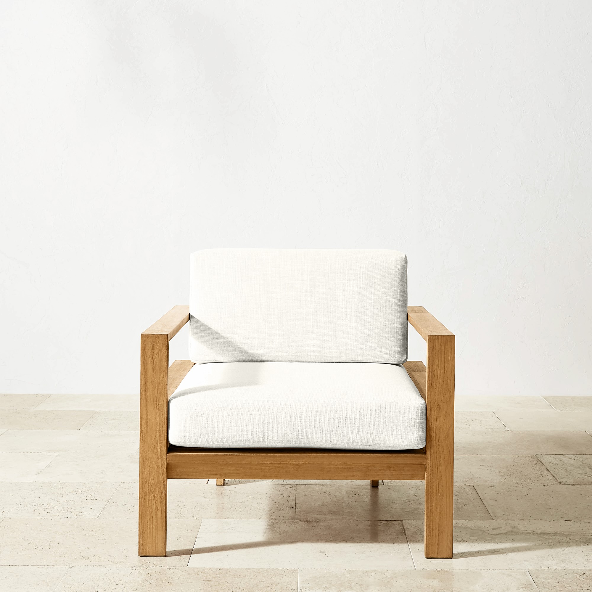 Ojai Outdoor Natural Teak Club Chair