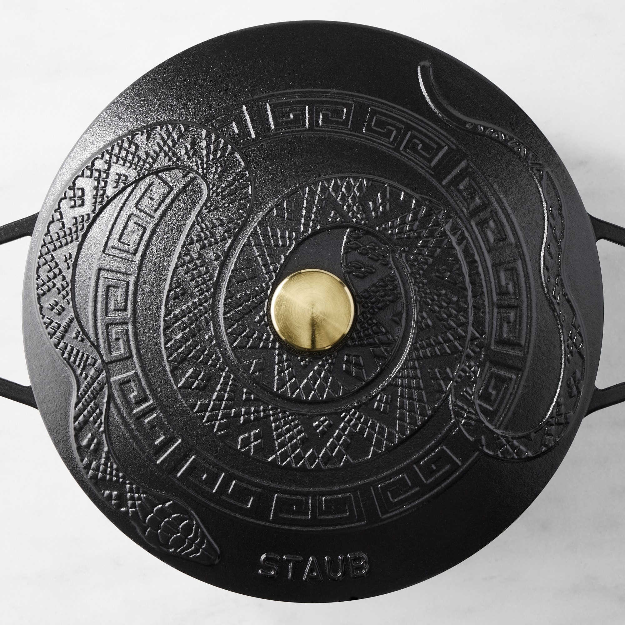 Staub Enameled Cast Iron Essential French Oven with Snake Lid, 5-Qt.
