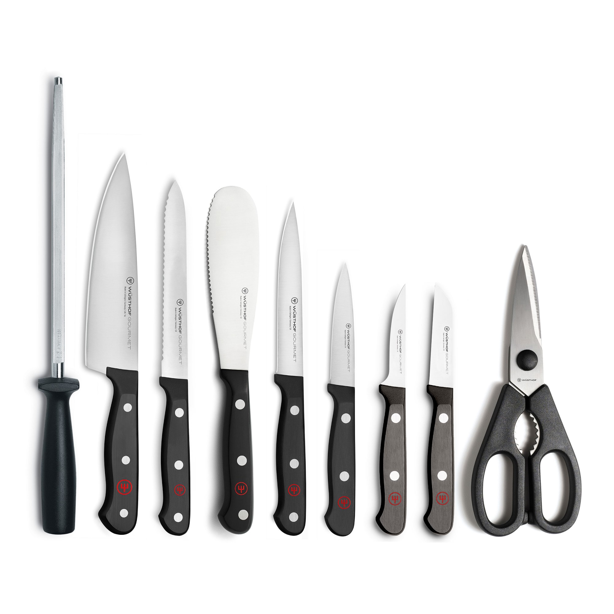 Wüsthof Gourmet Knife Block, Set of 10