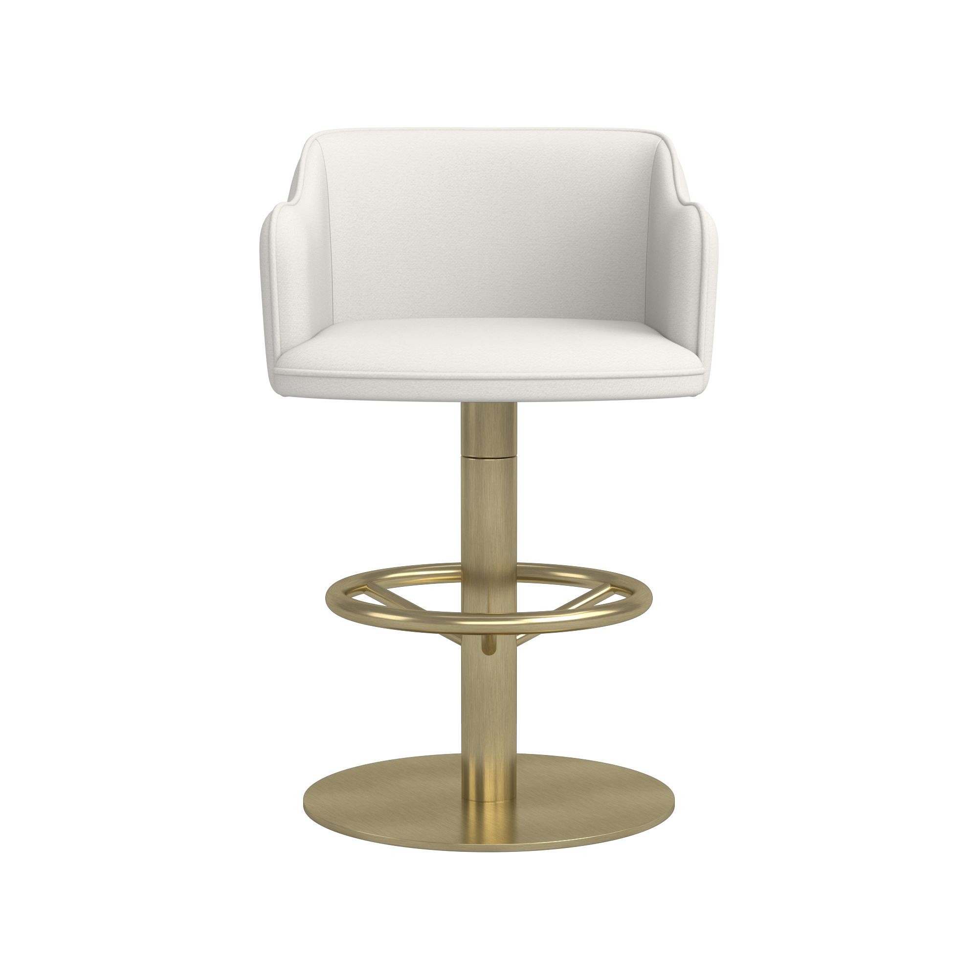 Harding Upholstered Pedestal Counter  & Bar Stool