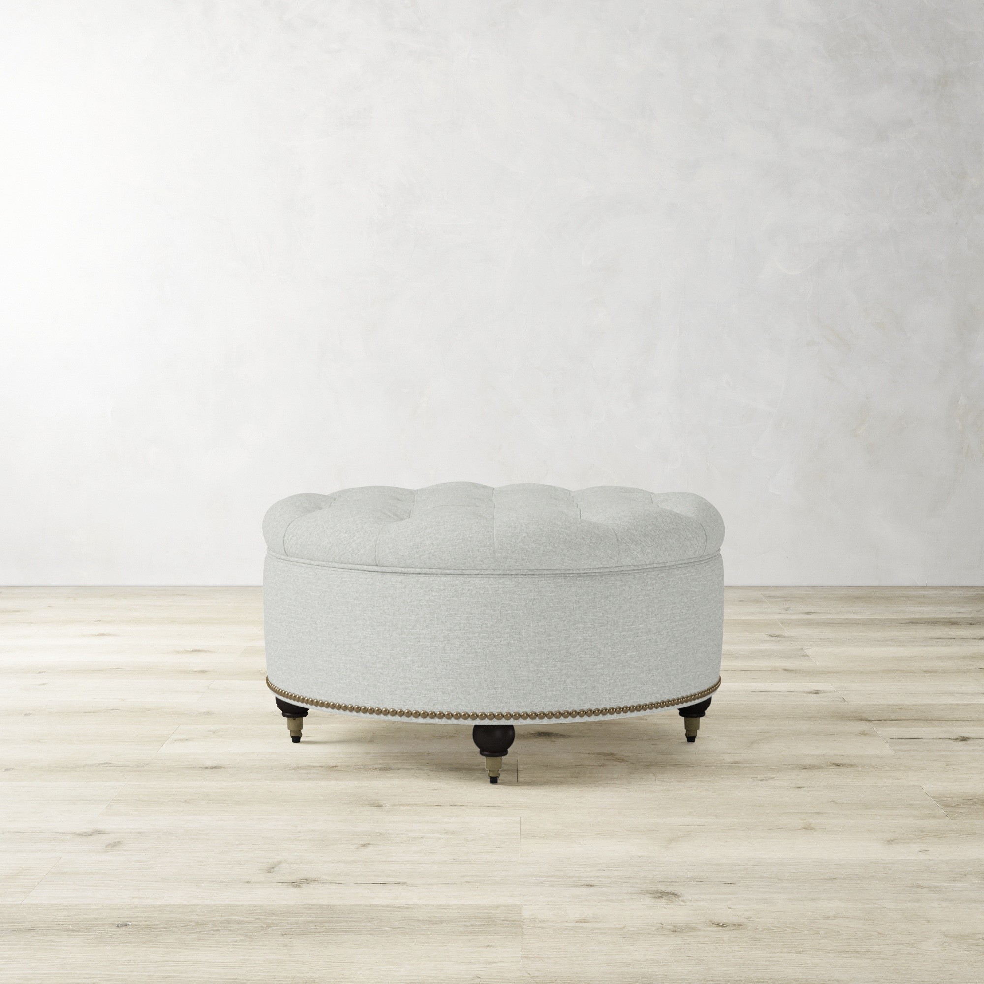 Soho Tufted Round Storage Ottoman (36