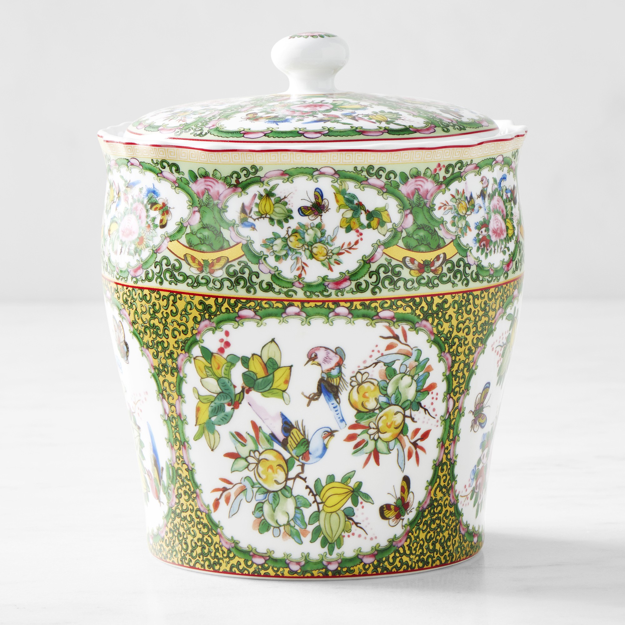 Famille Rose Porcelain Canisters