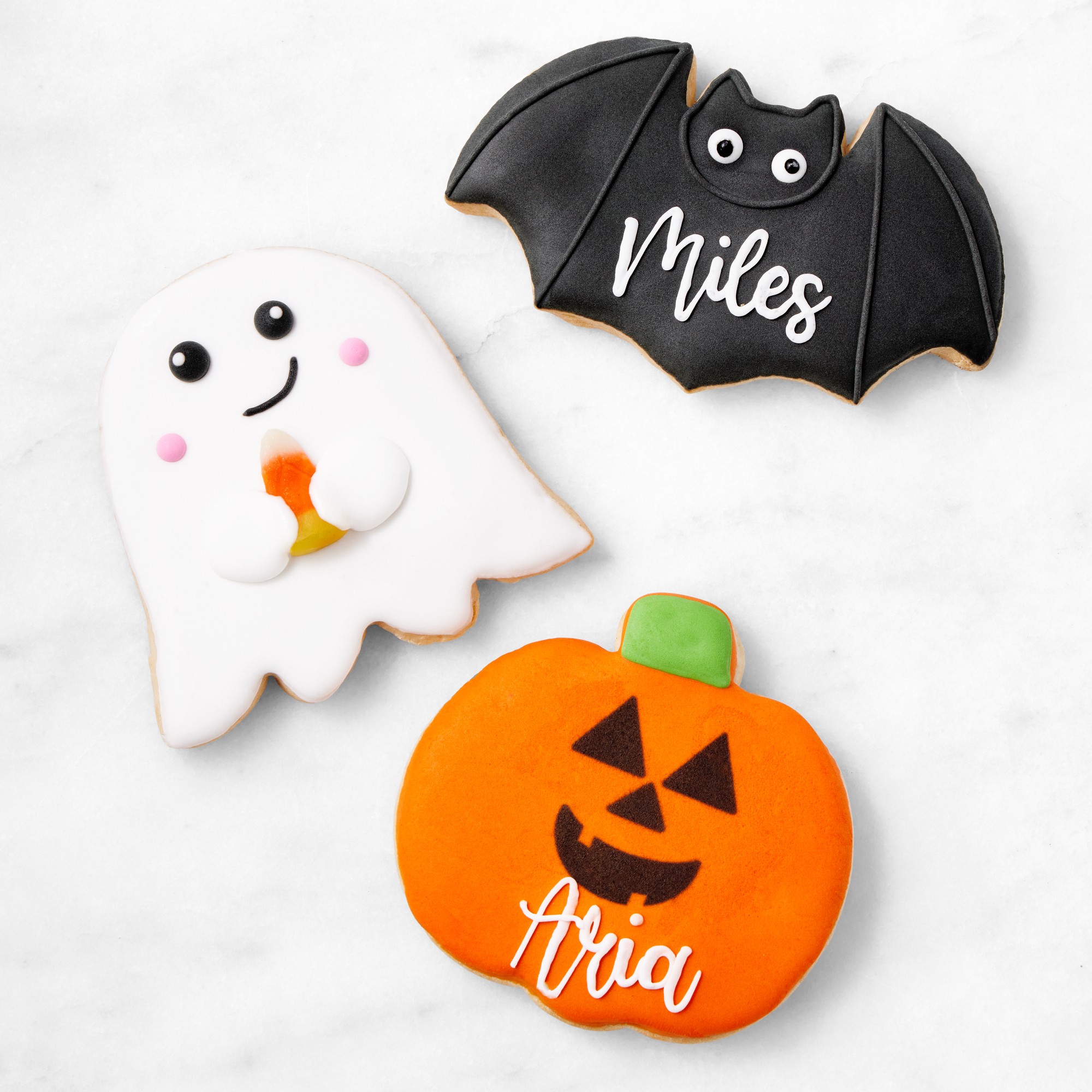 Personalized Halloween Cookies, Set of 3