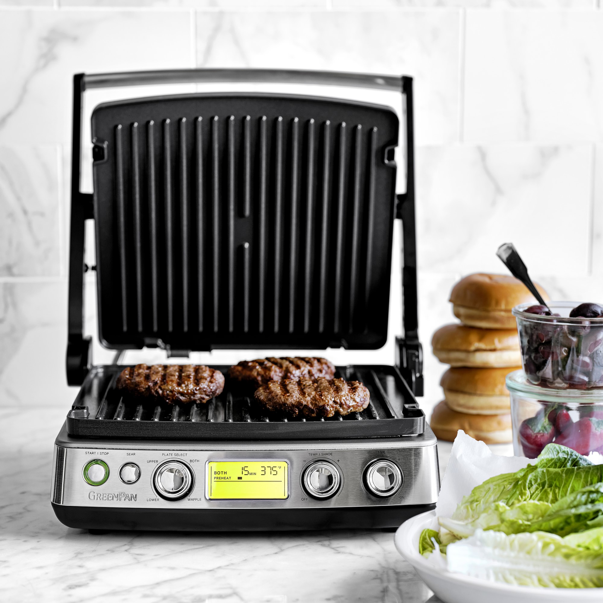 GreenPan™ Premiere Multi Grill, Griddle, & Waffle Maker