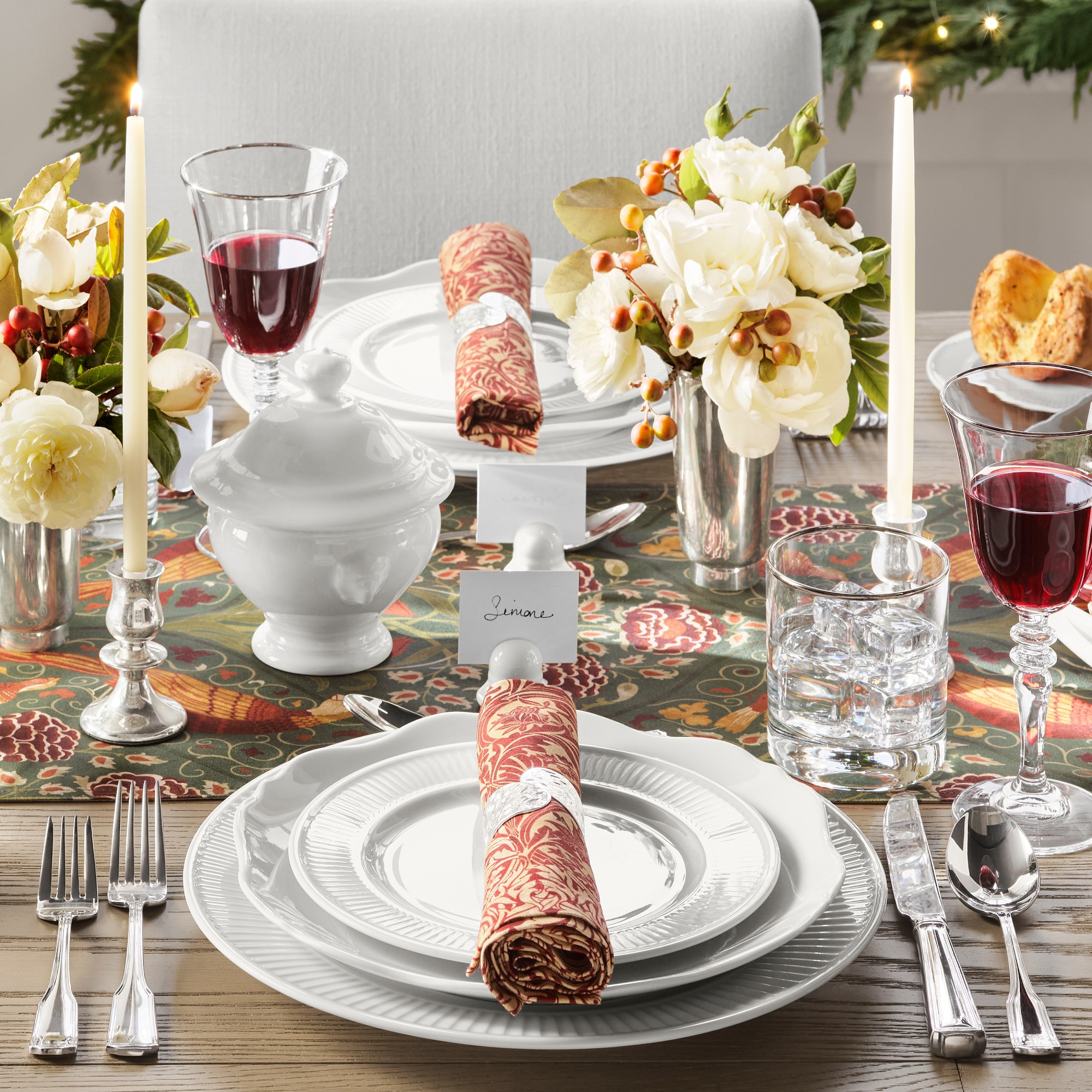 Hammered Cuff Napkin Rings, Set of 4