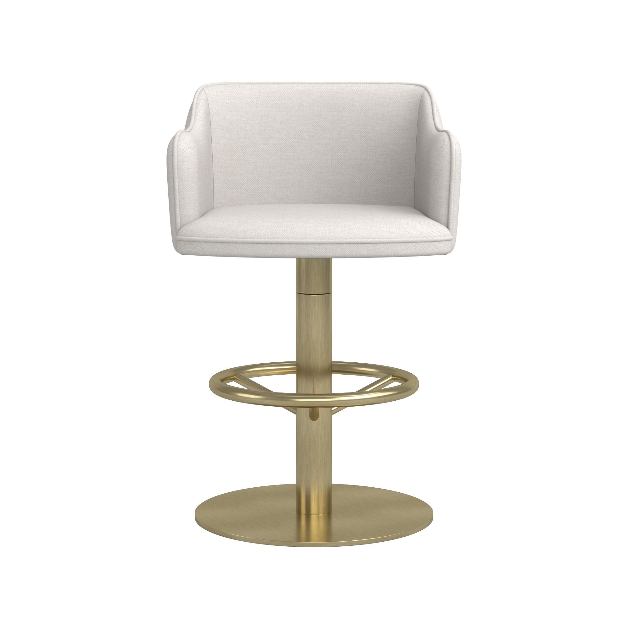 Harding Upholstered Pedestal Counter  & Bar Stool