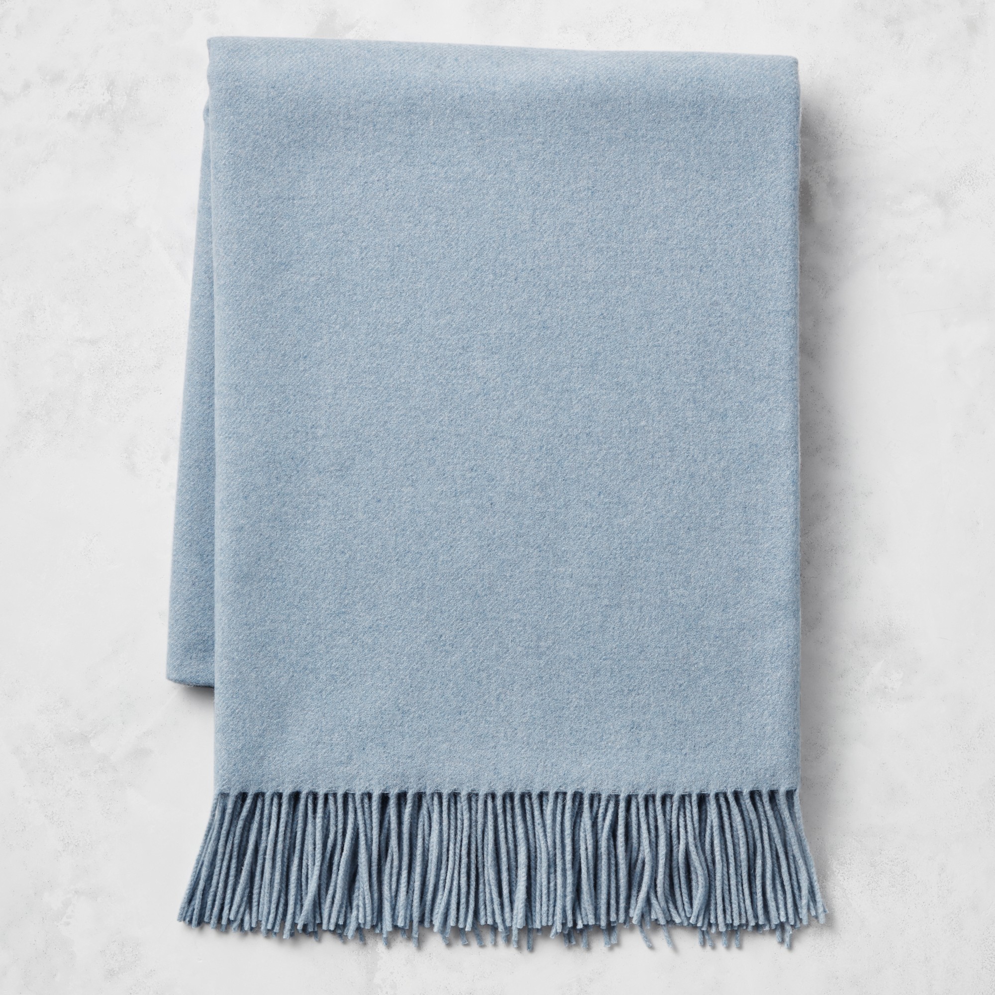 European Solid Grand Cashmere Throw