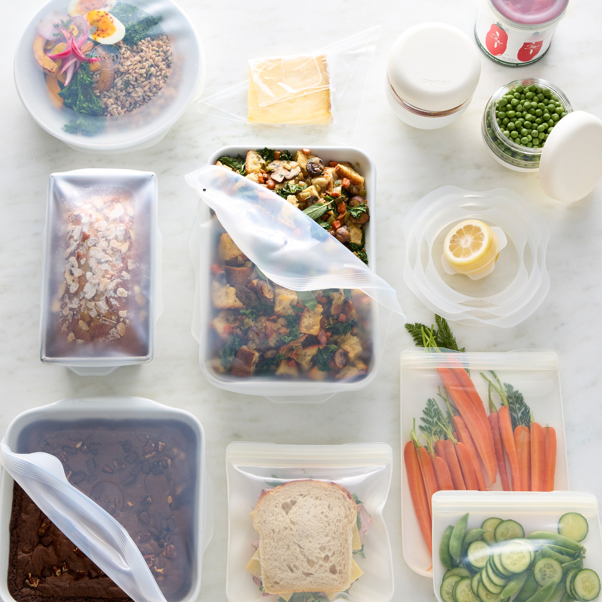 W&P Reusable Stretch Lids, 3-Piece, Baking Set