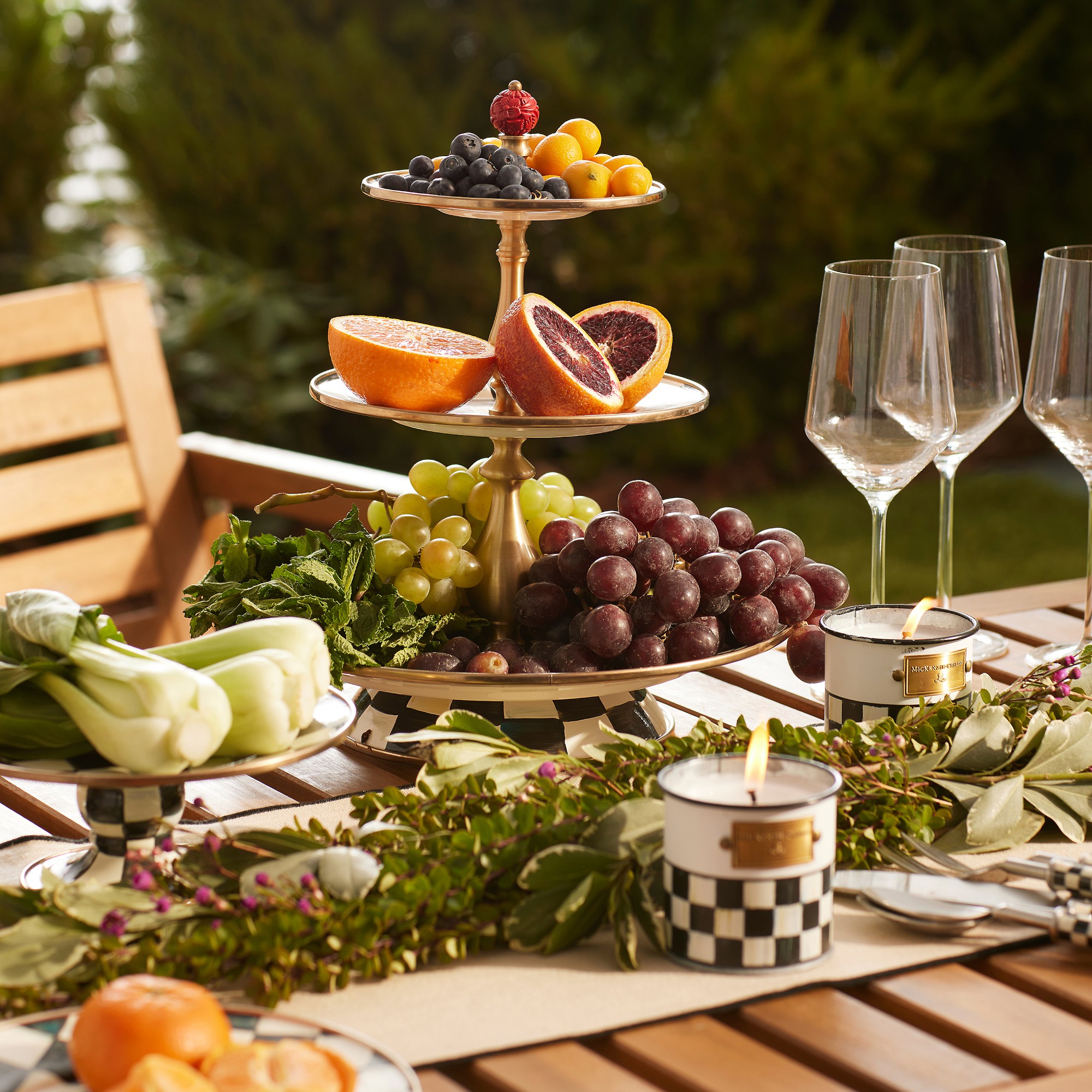 MacKenzie-Childs 3-Tiered Stand