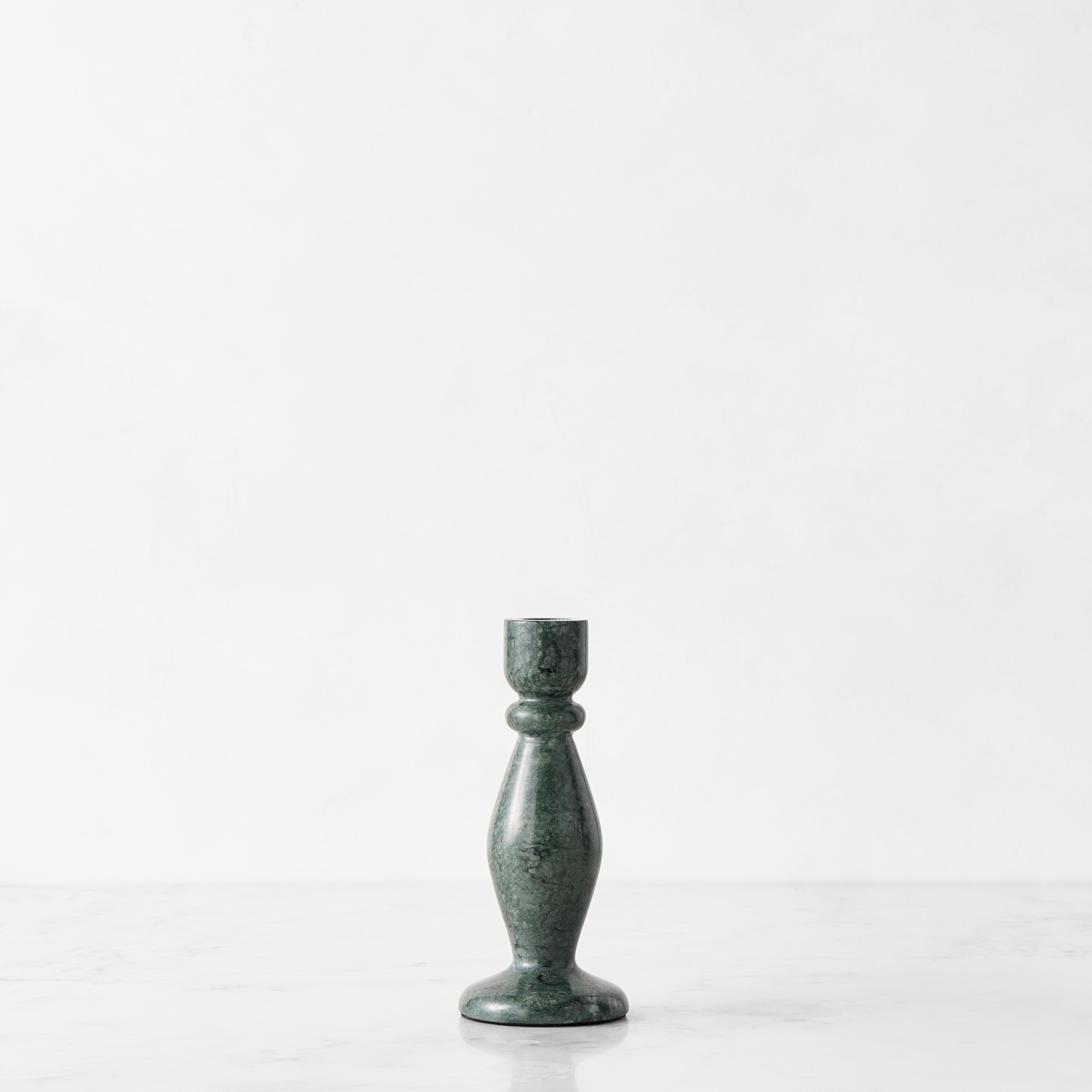 Green Marble Taper Holder