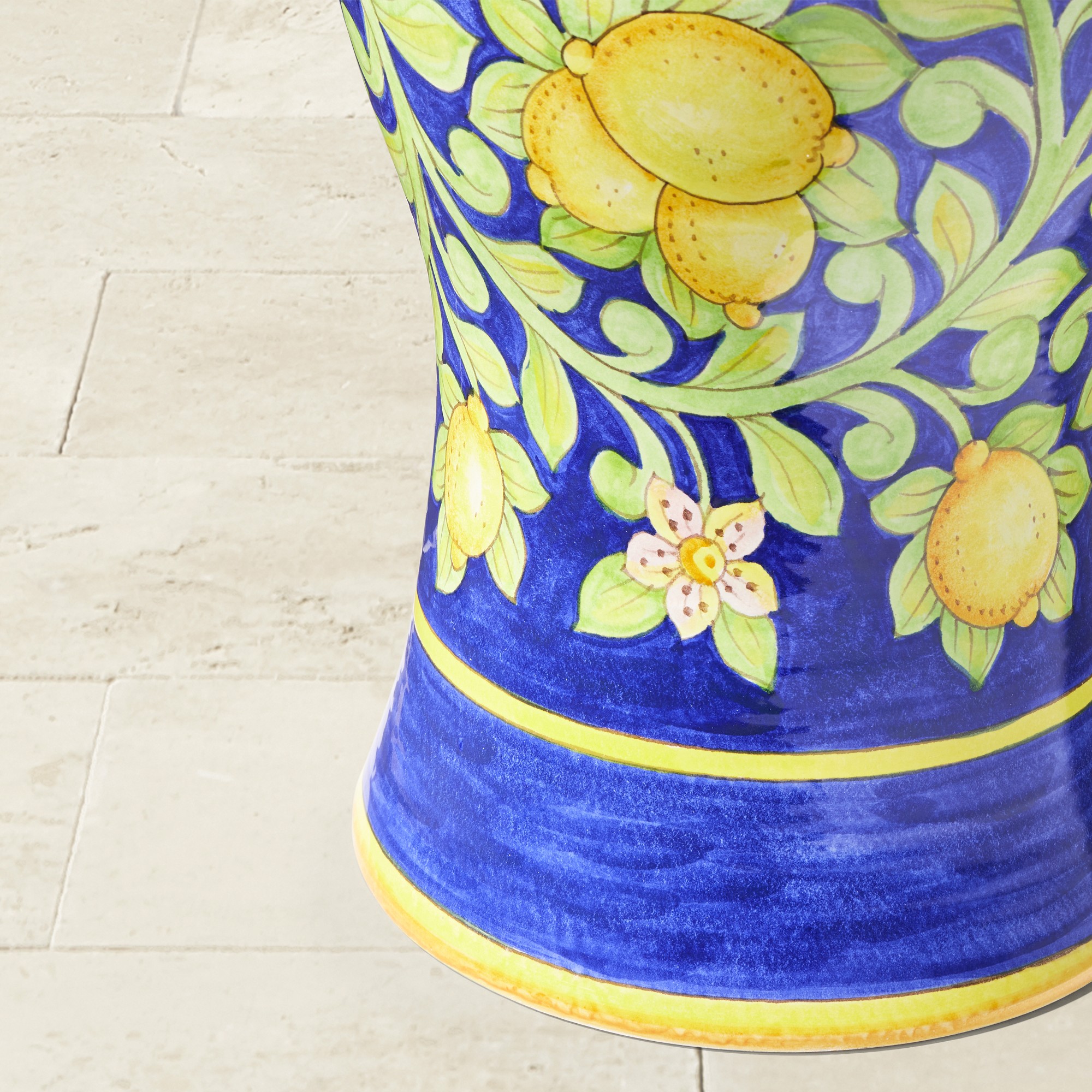 Ceramic Lemon Accent Table (13