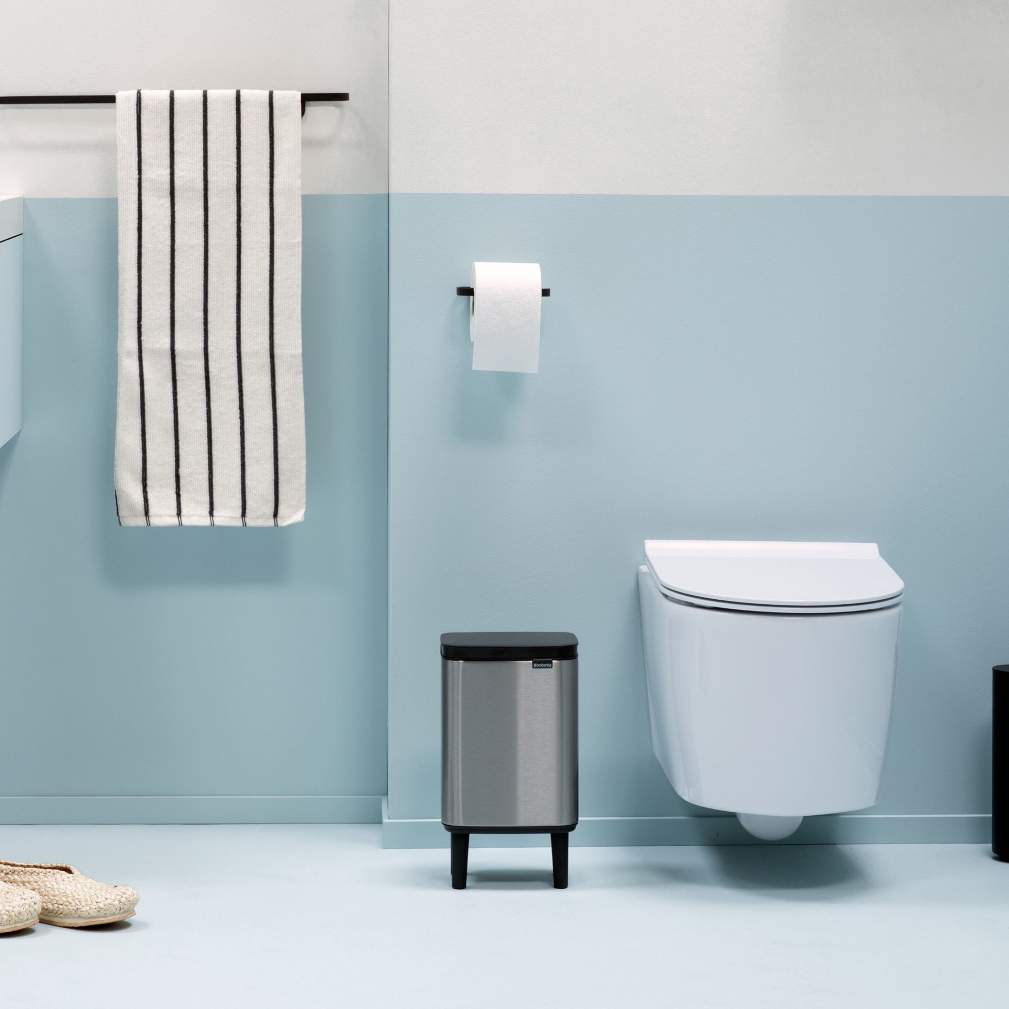 Brabantia Bo Hi Single Compartment Trash Can, 1.1-Gallon