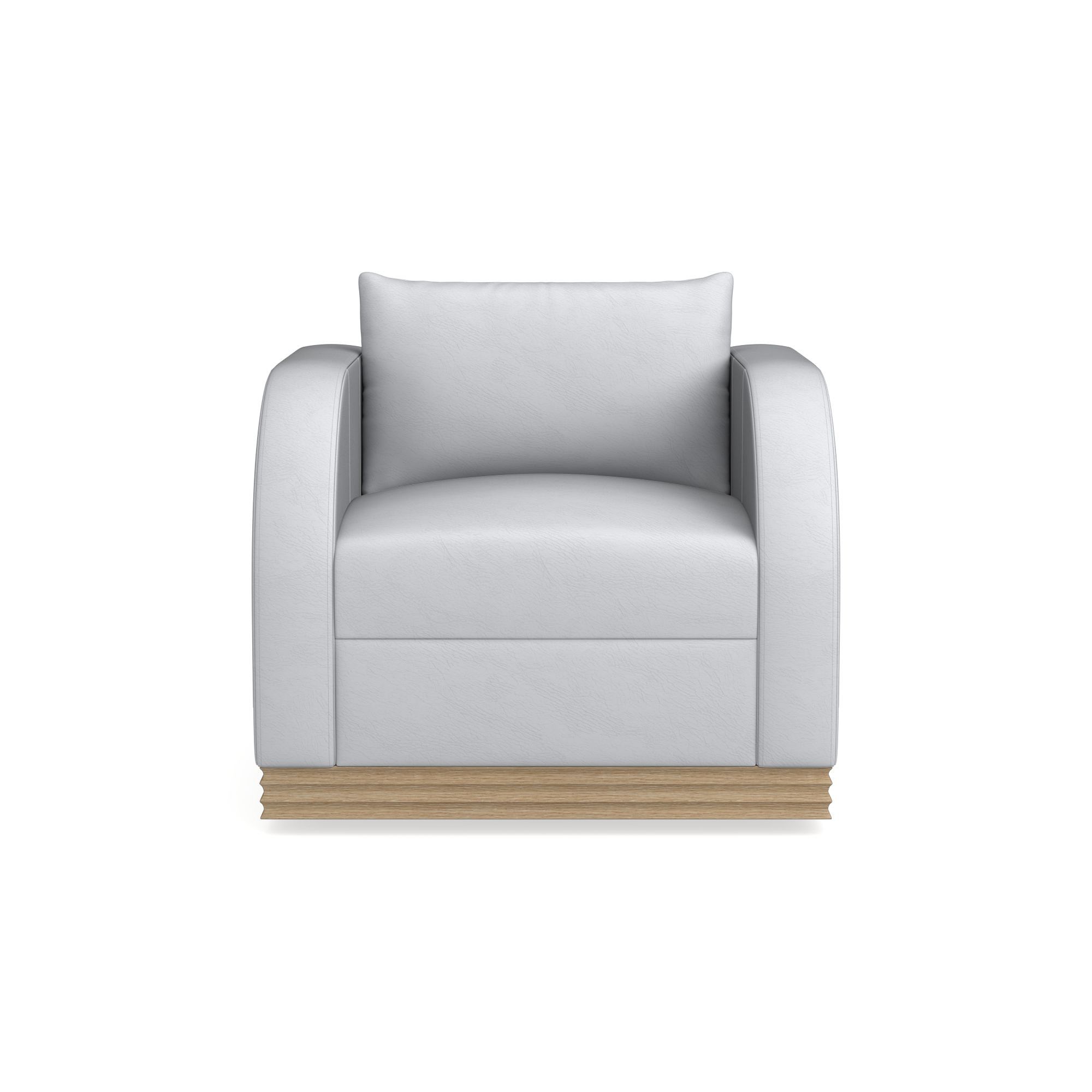 Fluted Base Swivel Armchair