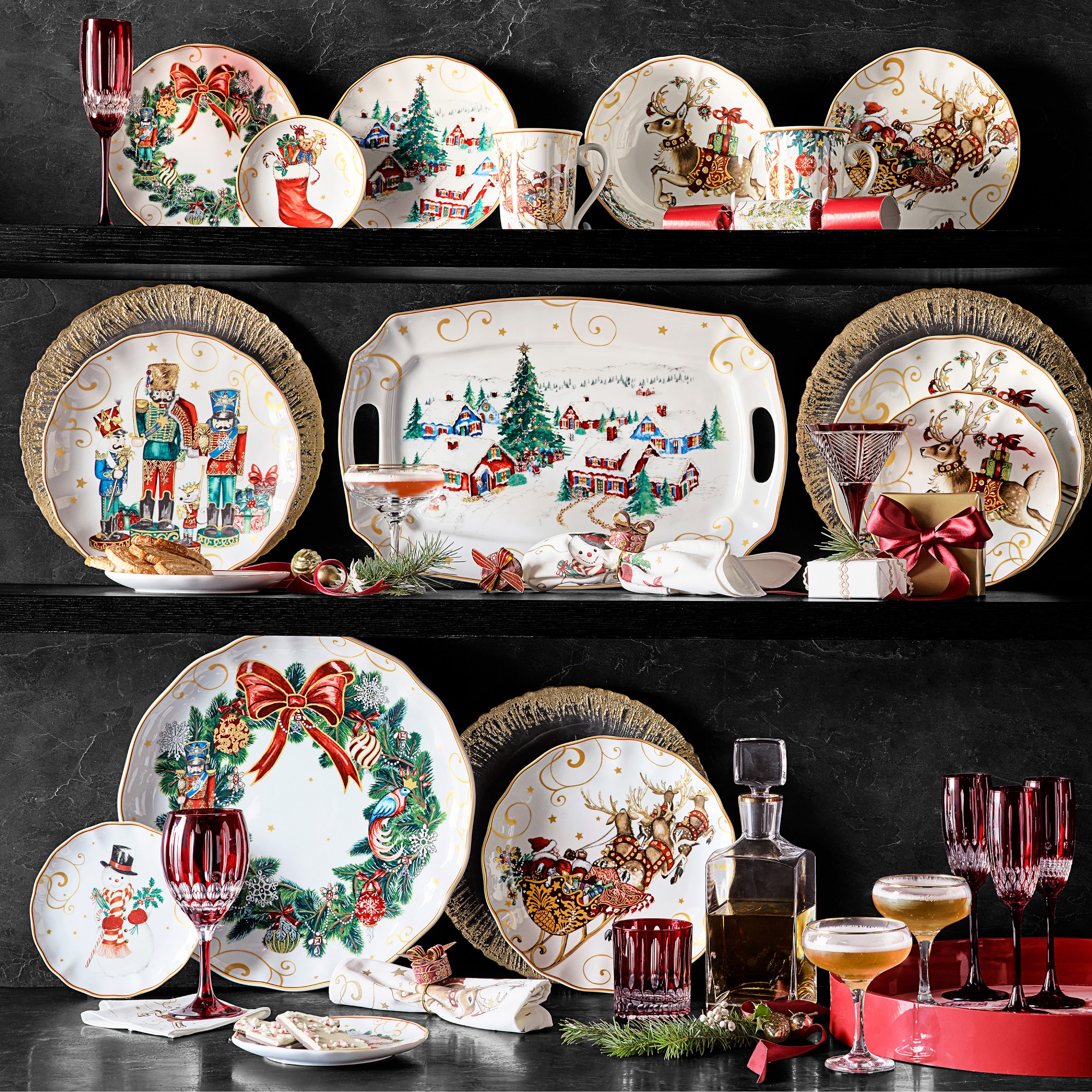 Twas the Night Before Christmas Party Crackers, Set of 12