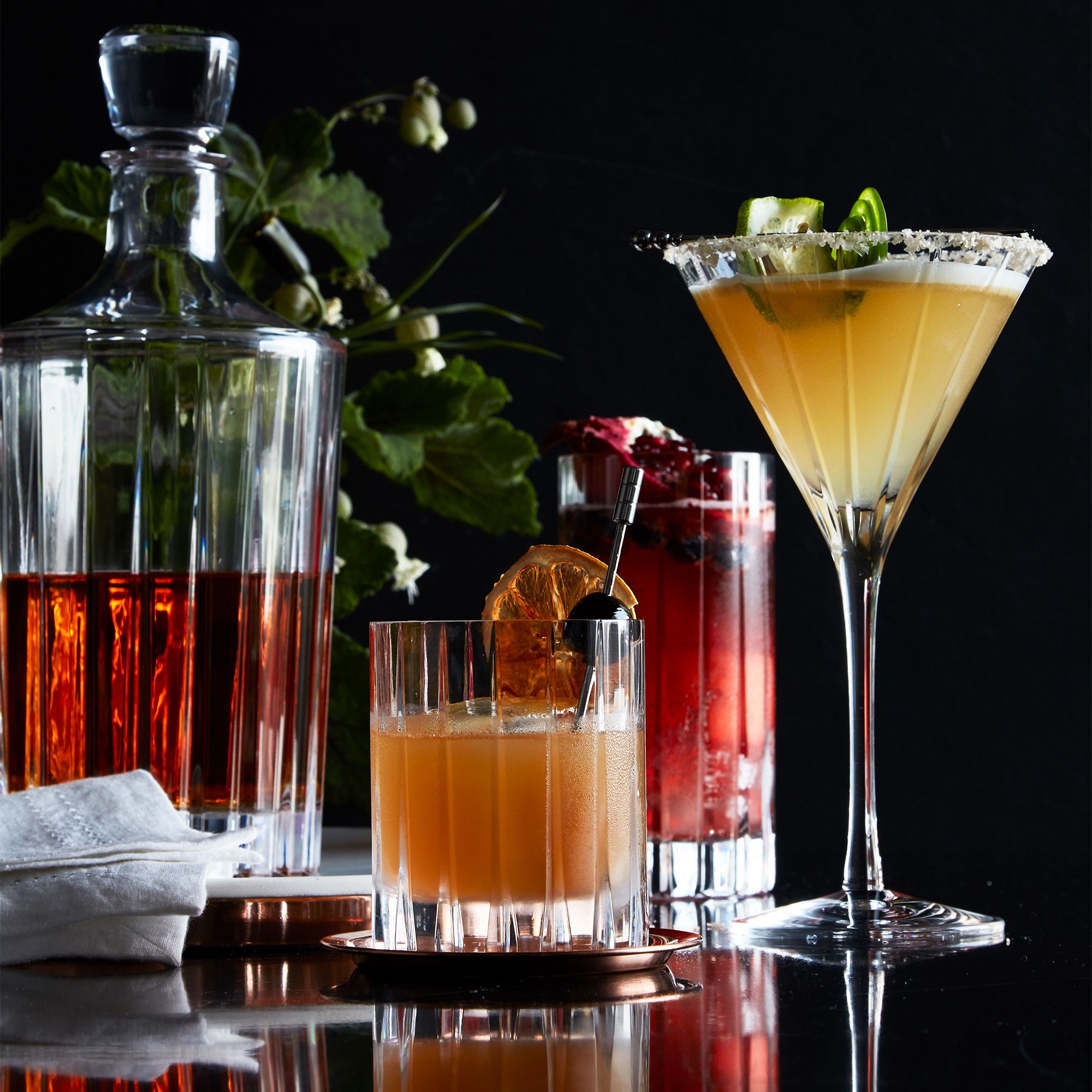 Dorset Crystal Double Old-Fashioned Glasses