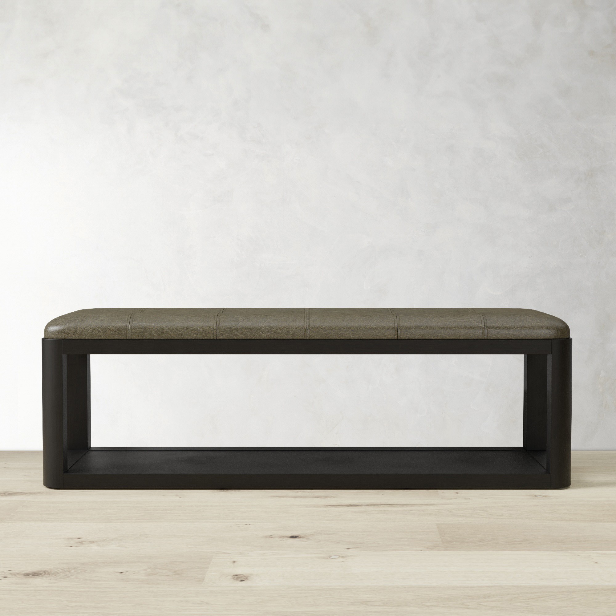 Porte Grid Tufted Bench (55