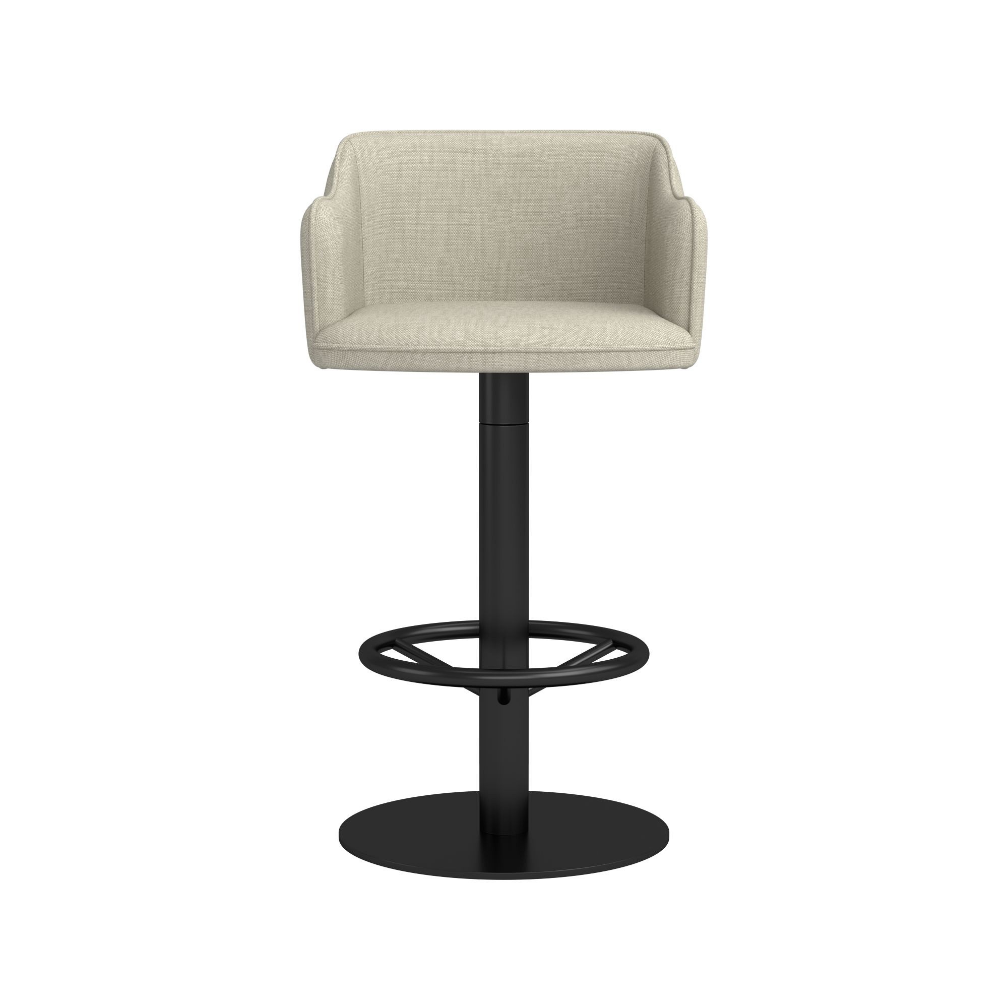 Harding Upholstered Pedestal Counter  & Bar Stool