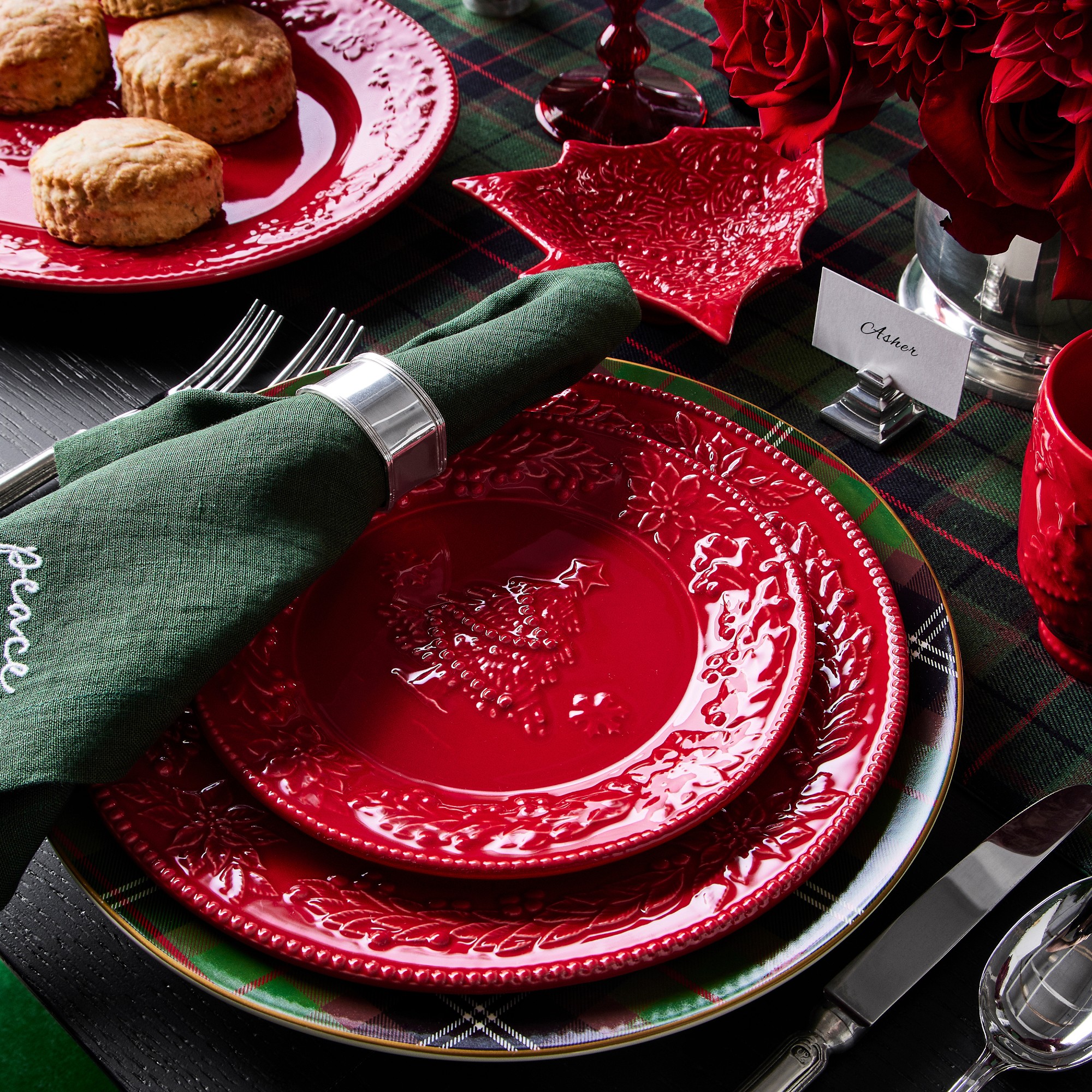 Heirloom Silver Napkin Rings, Set of 4