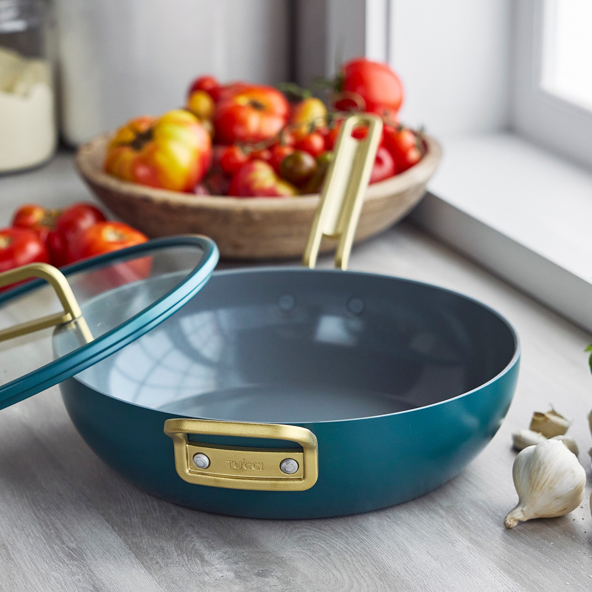 GreenPan™ Stanley Tucci™ Ceramic Nonstick Junior Essential Stanley Pan, 4 1/2-Qt.