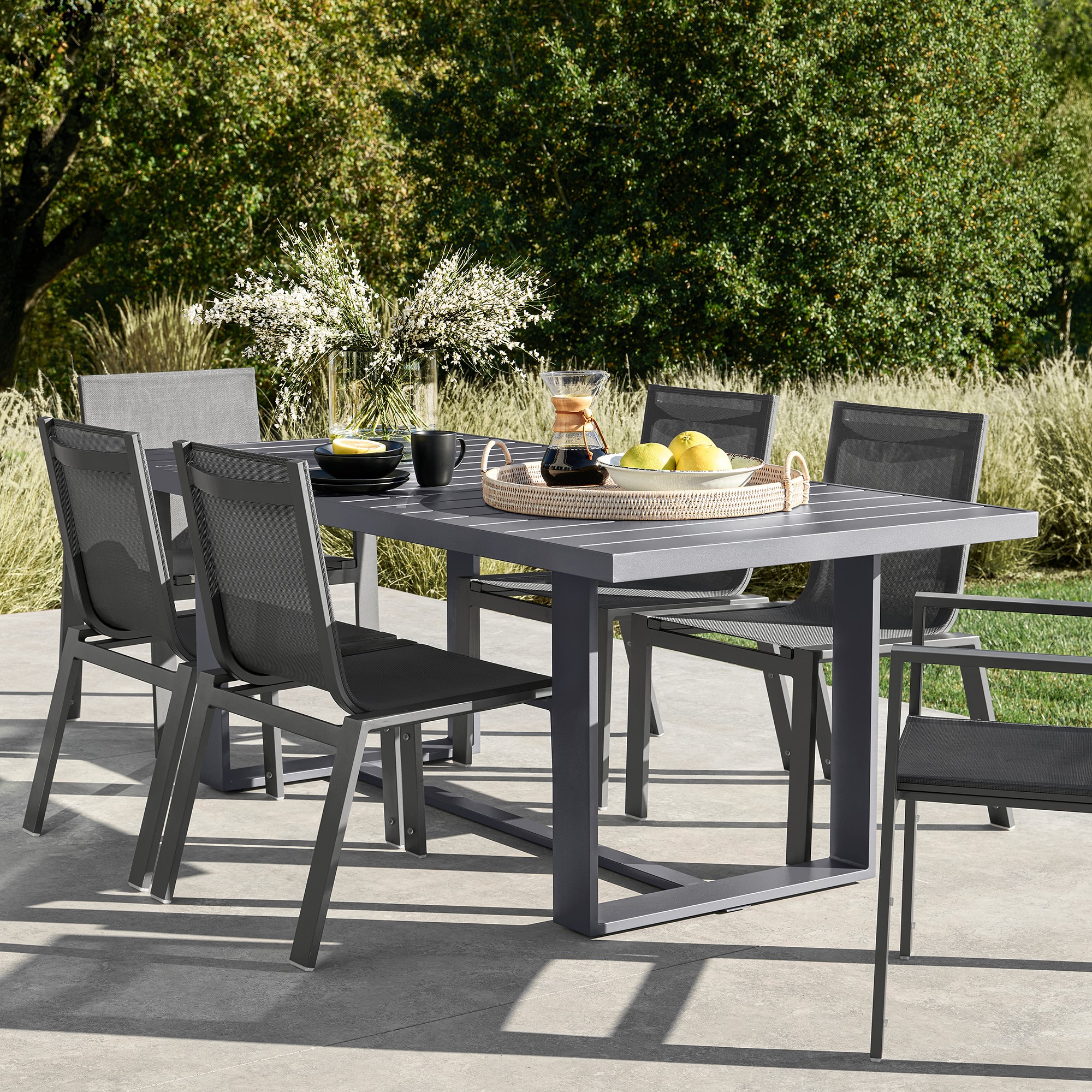 Santa Barbara Outdoor Metal Dining Armchair