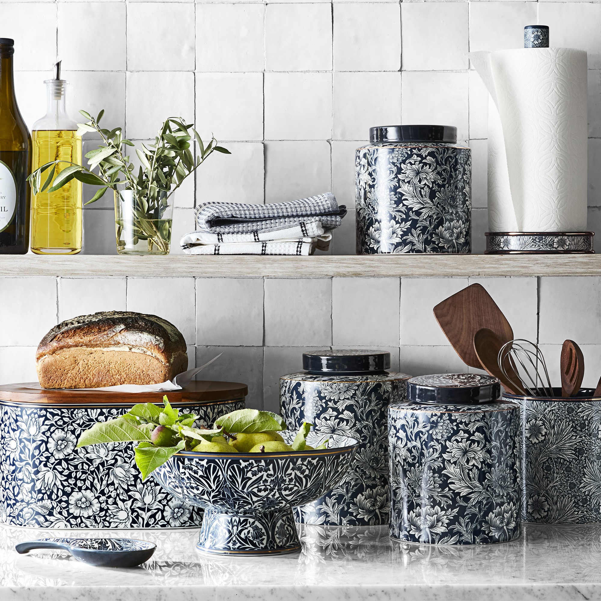 Morris & Co. x Williams Sonoma Bluebell Canisters