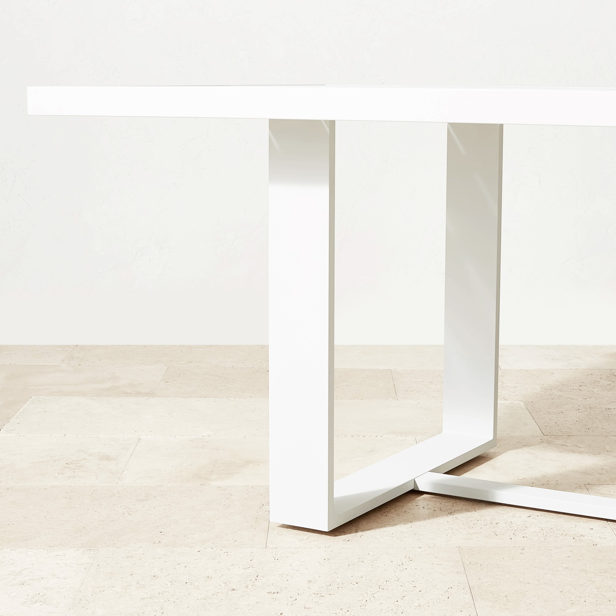 Santa Barbara Outdoor Metal Rectangular Dining Table (124