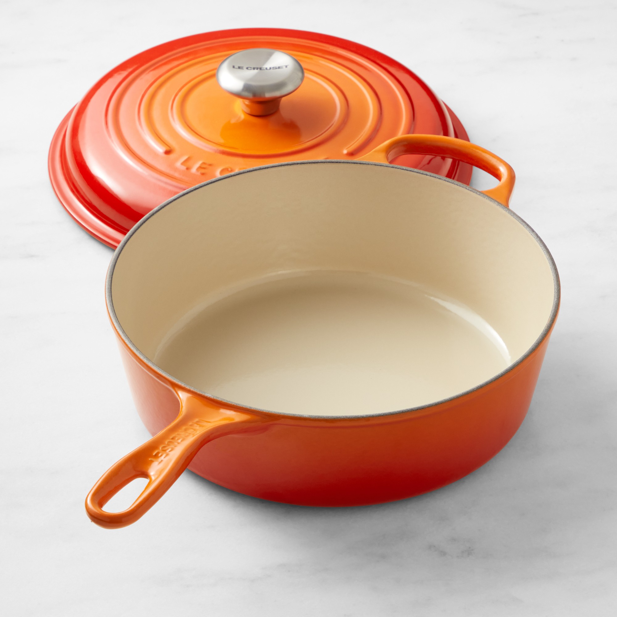Le Creuset Enameled Cast Iron Cassadou Sauté Pan, 3 3/4-Qt.