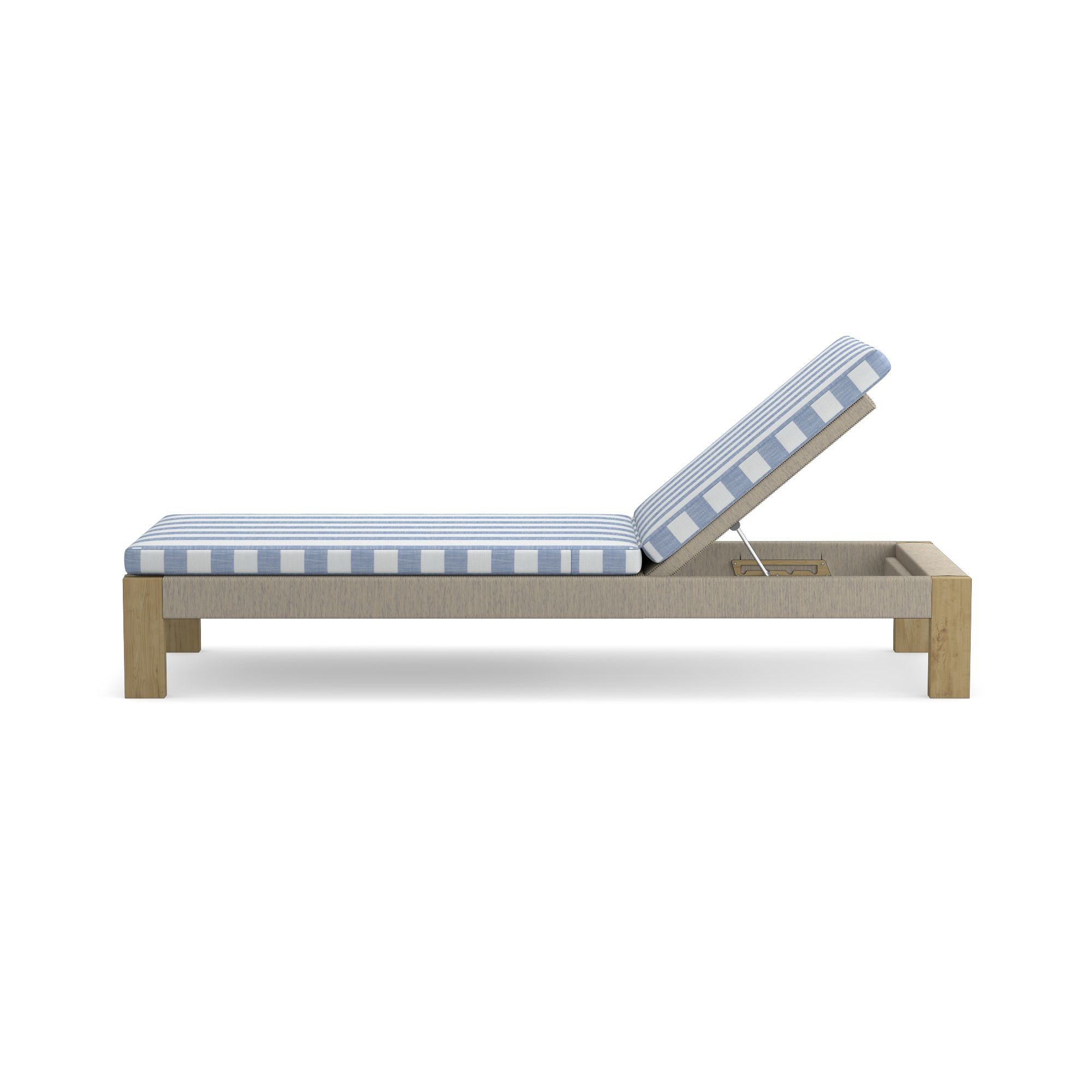 Larnaca Outdoor Teak x All-Weather Weave Chaise Cushions