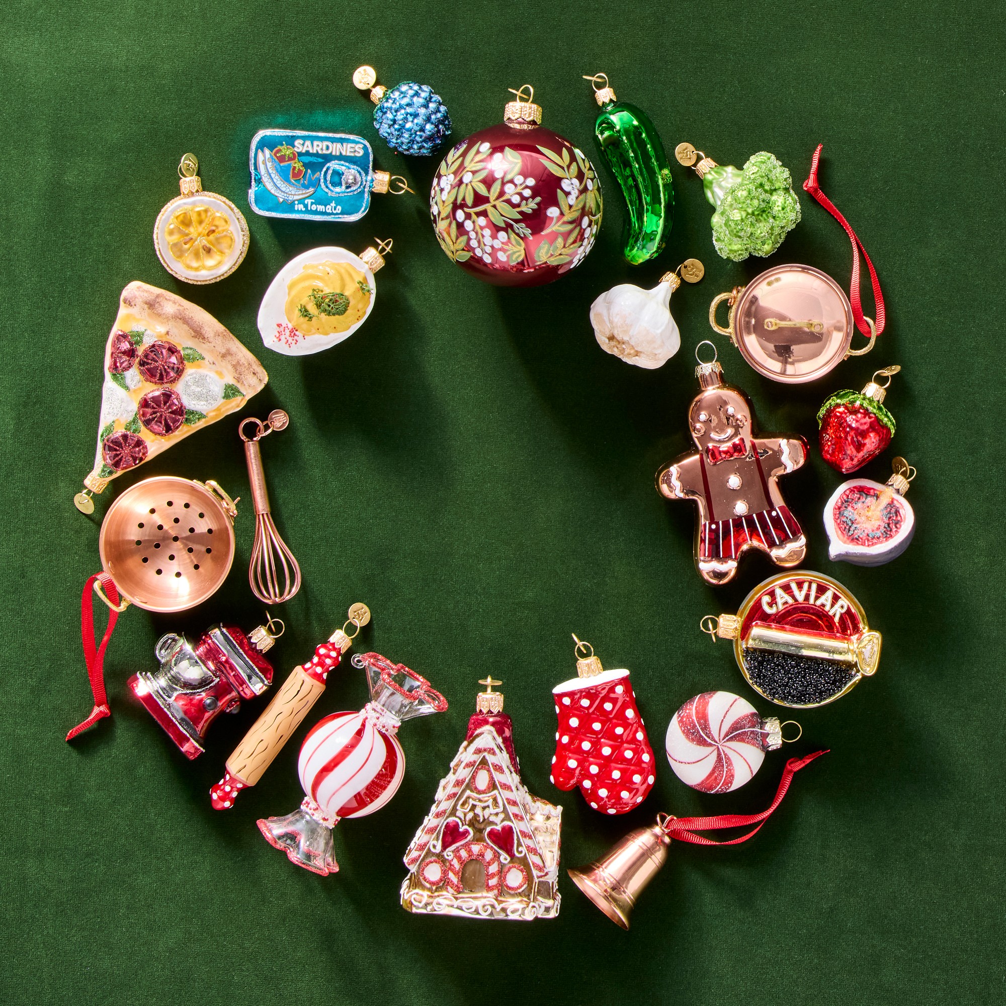 Champagne & Caviar Party Ornaments