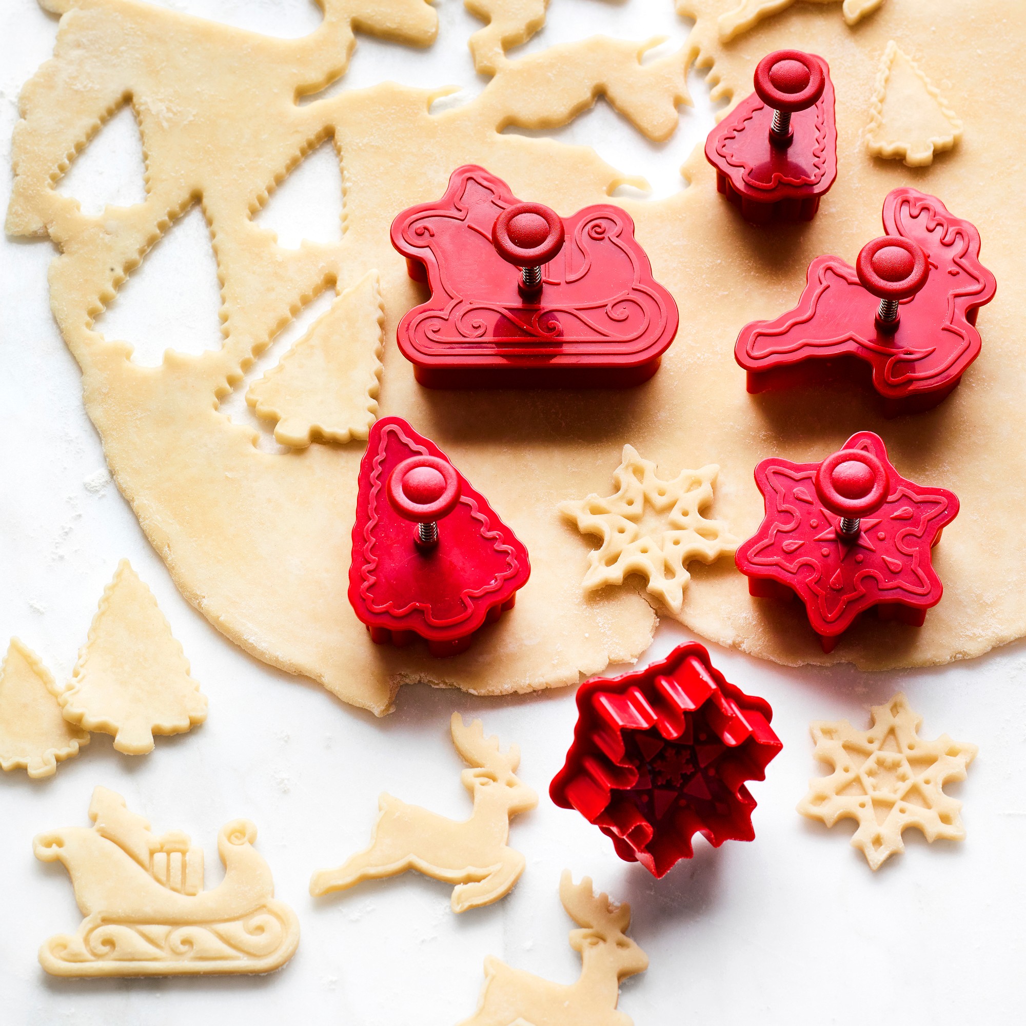 Williams Sonoma Holiday Twas Pie Punches, Set of 6