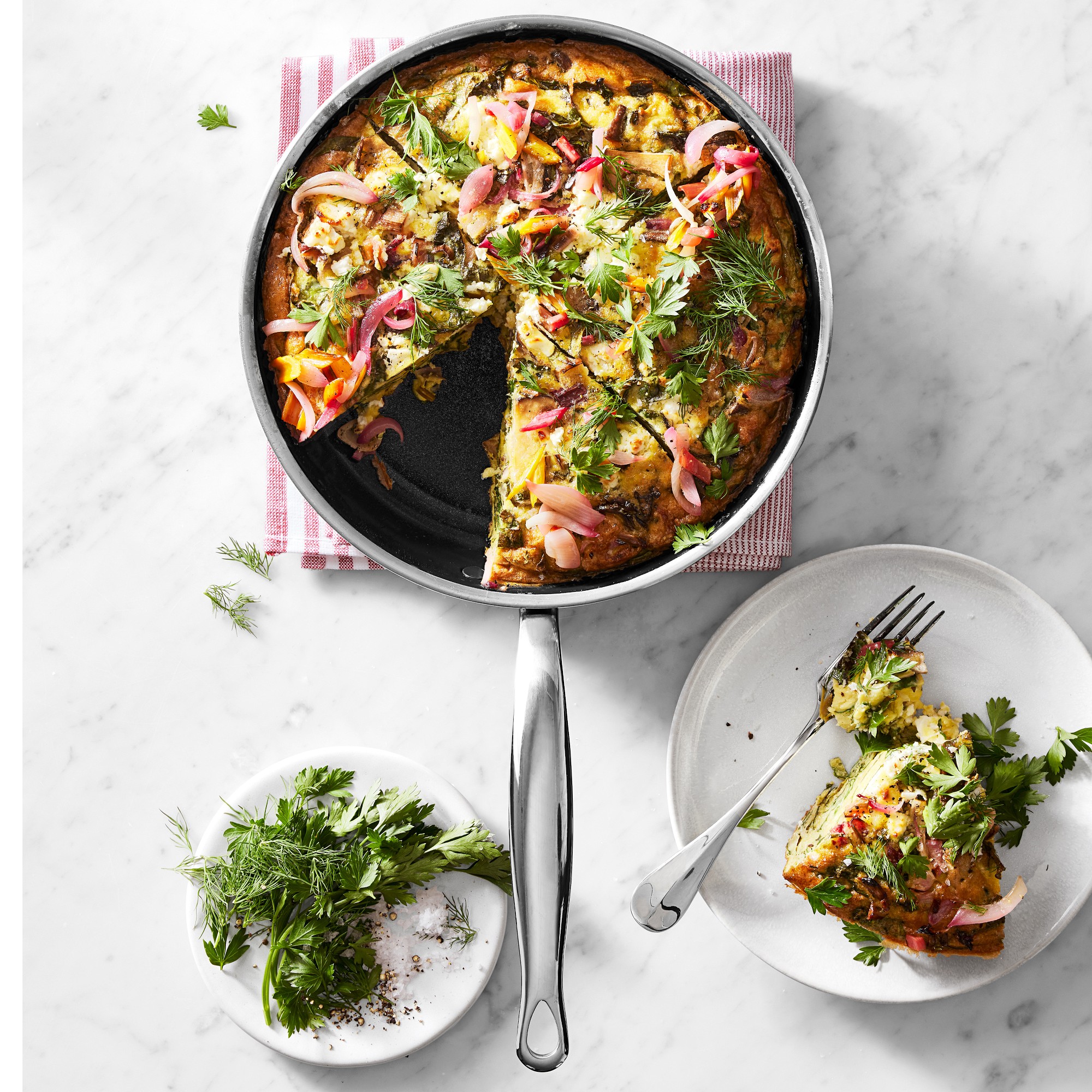 GreenPan™ Premiere Stainless-Steel Ceramic Nonstick Fry Pan, 8