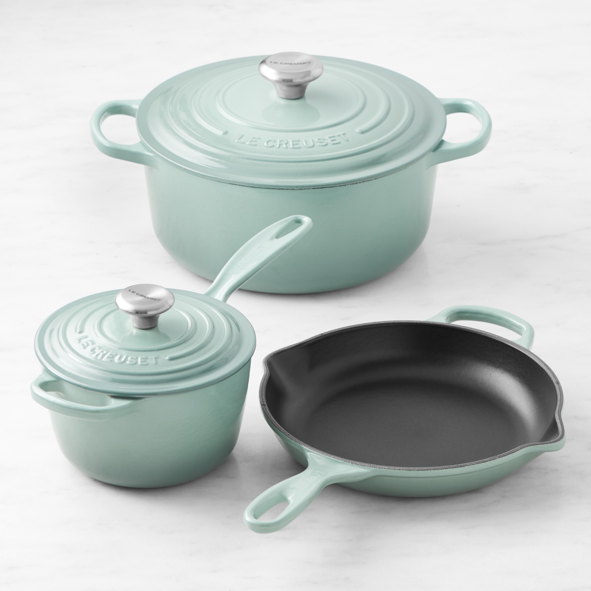 Le Creuset Signature Enameled Cast Iron 5-Piece Cookware Set