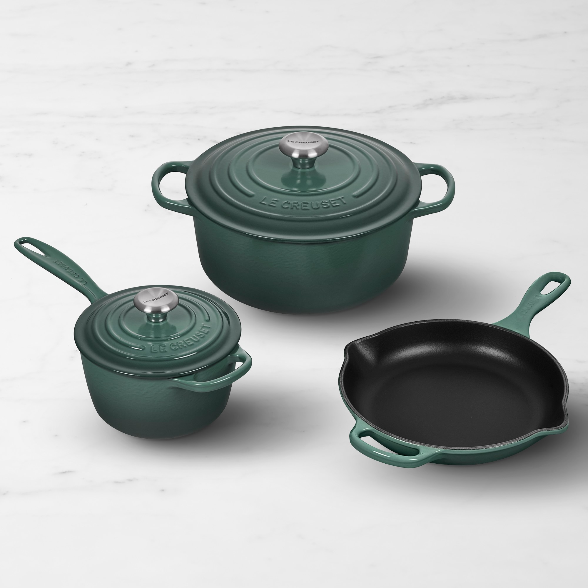 Le Creuset Signature Enameled Cast Iron 5-Piece Cookware Set