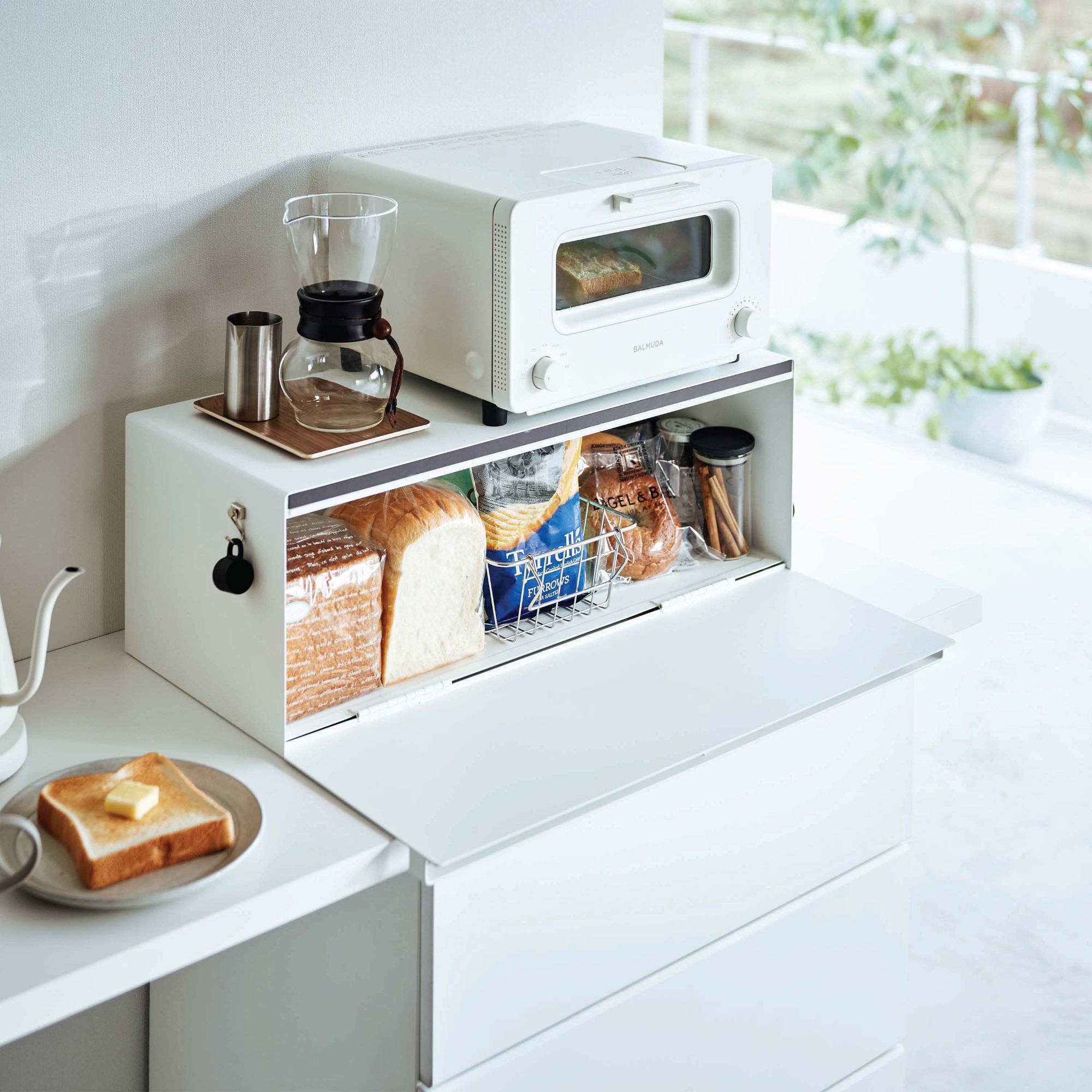 Yamazaki Home Tower Wide Bread Box