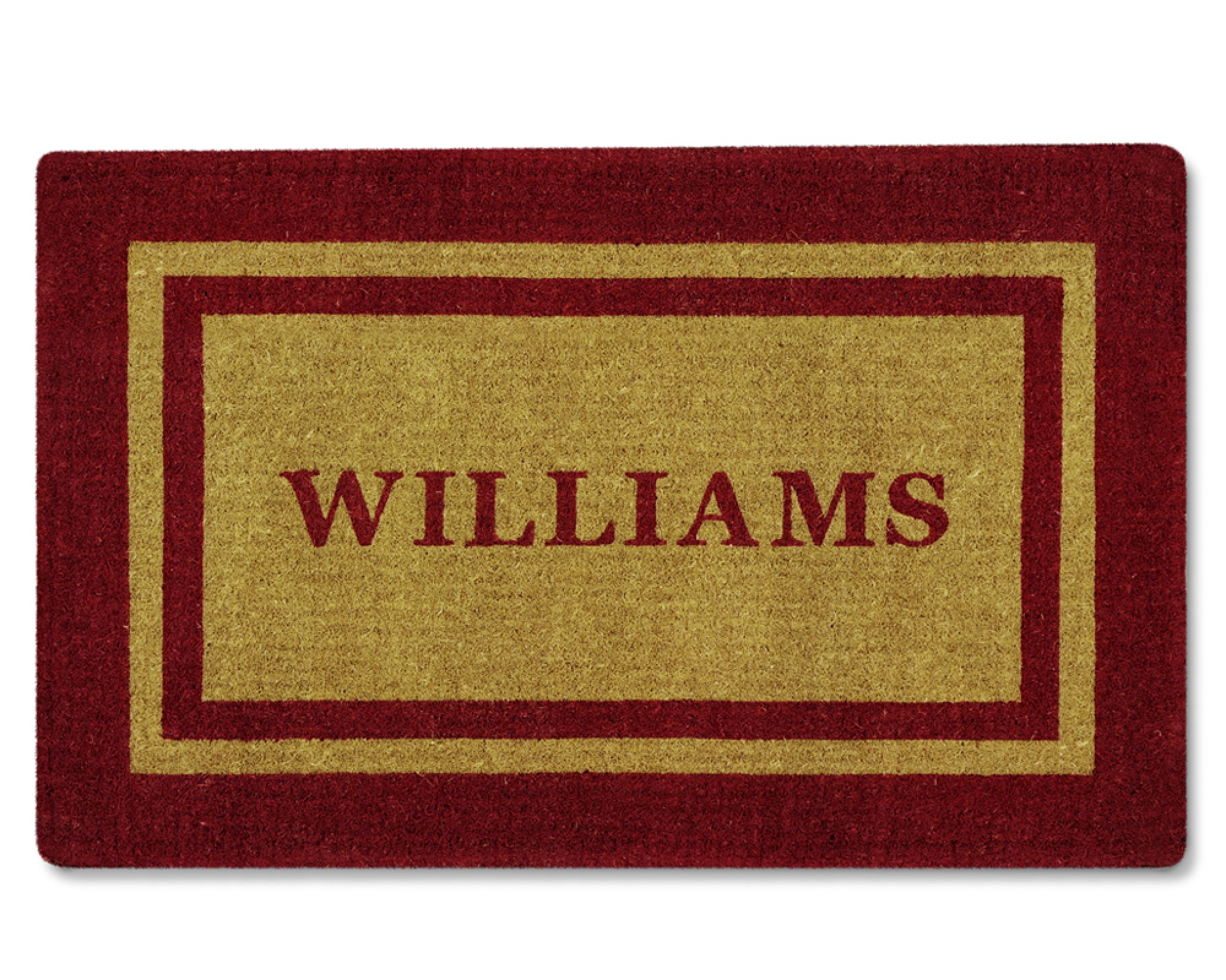 Personalized Double Border Doormat