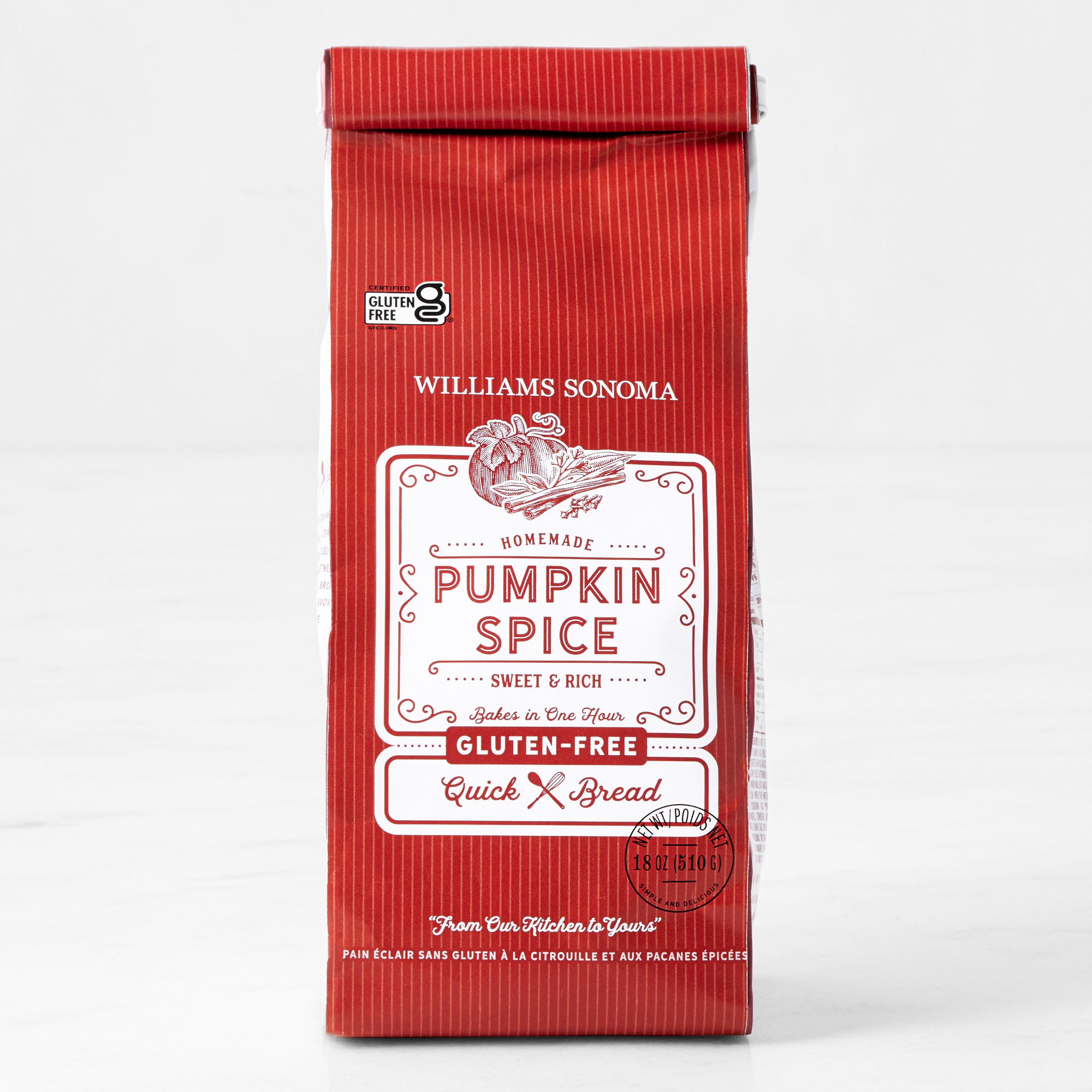 Williams Sonoma Gluten-Free Quick Bread Mix, Pumpkin Spice