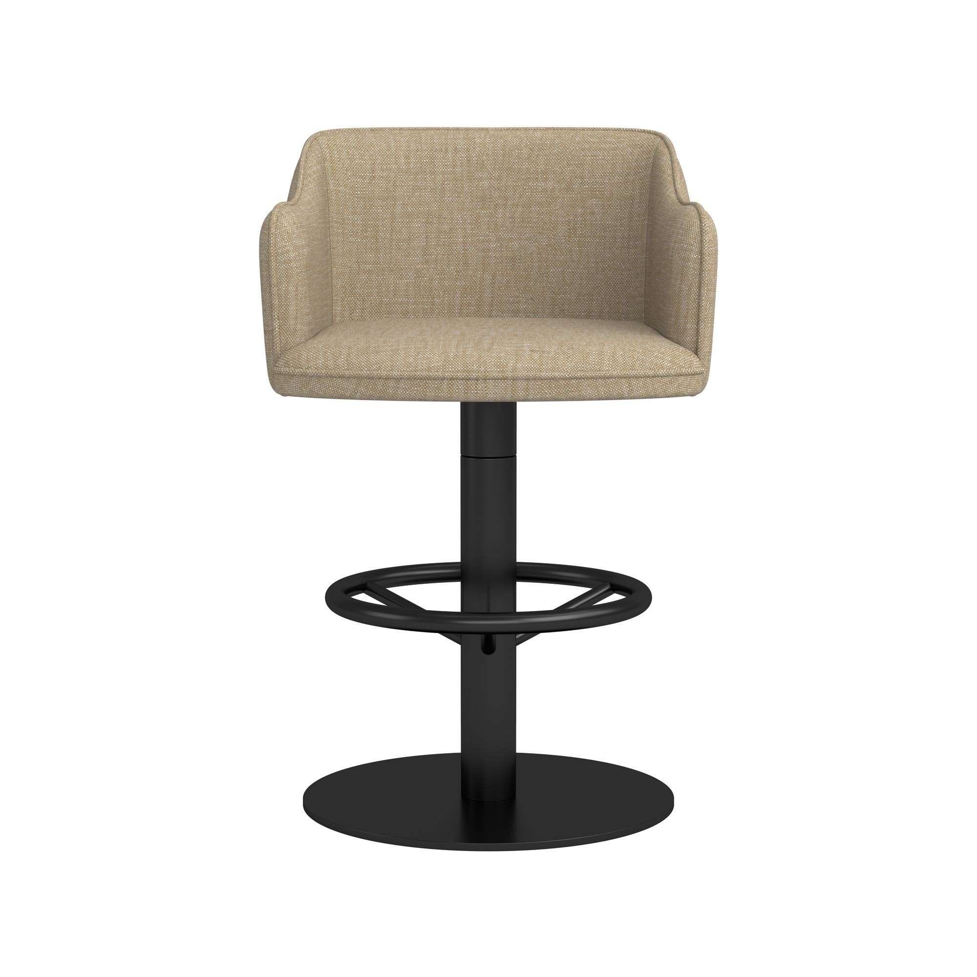 Harding Upholstered Pedestal Counter  & Bar Stool