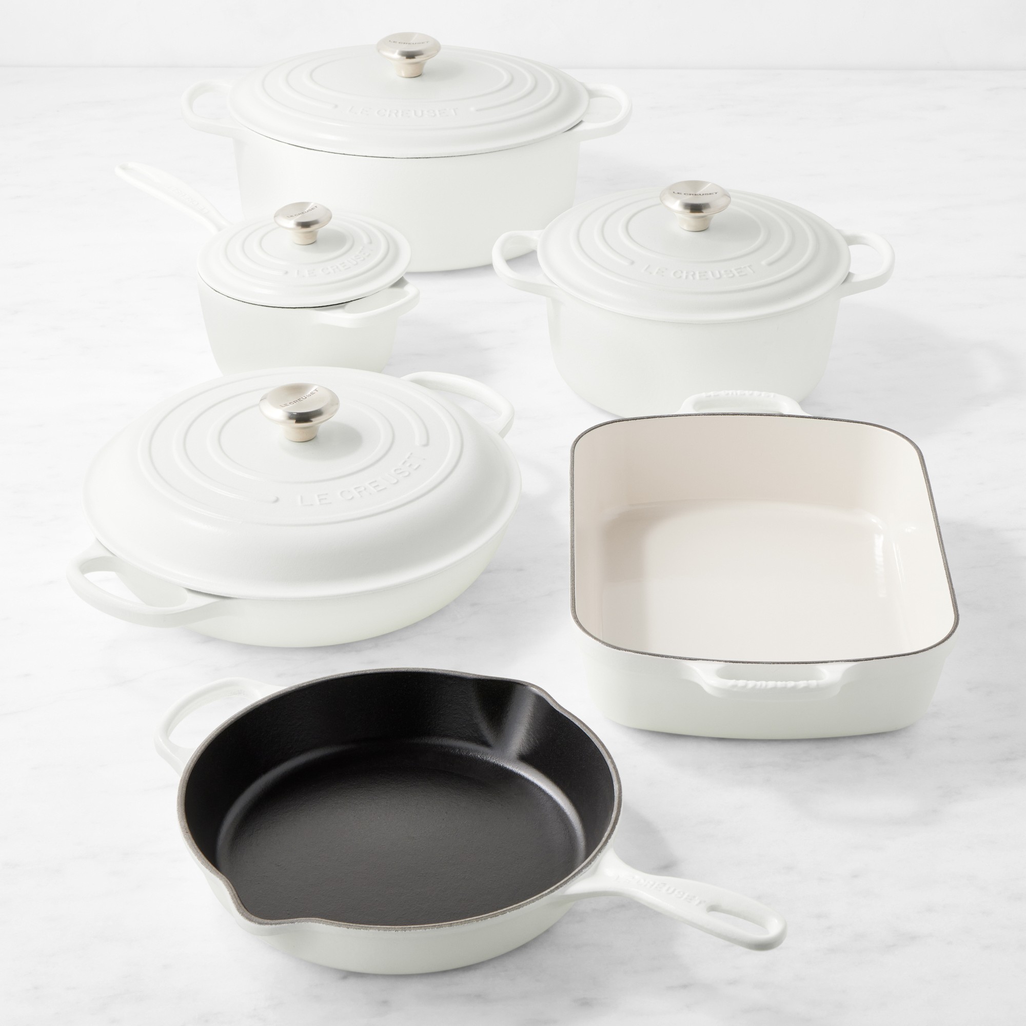 Le Creuset Signature Enameled Cast Iron 10-Piece Cookware Set