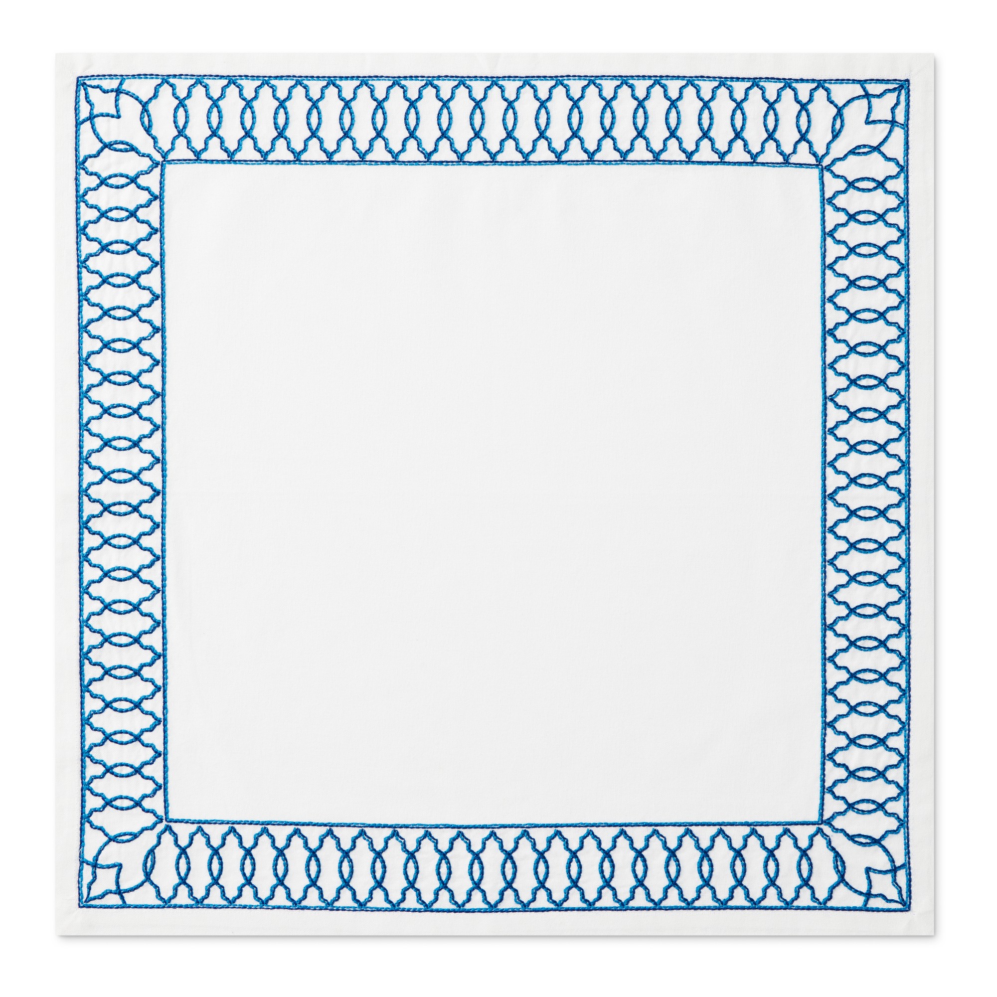 Embroidered Lattice Napkins, Set of 4