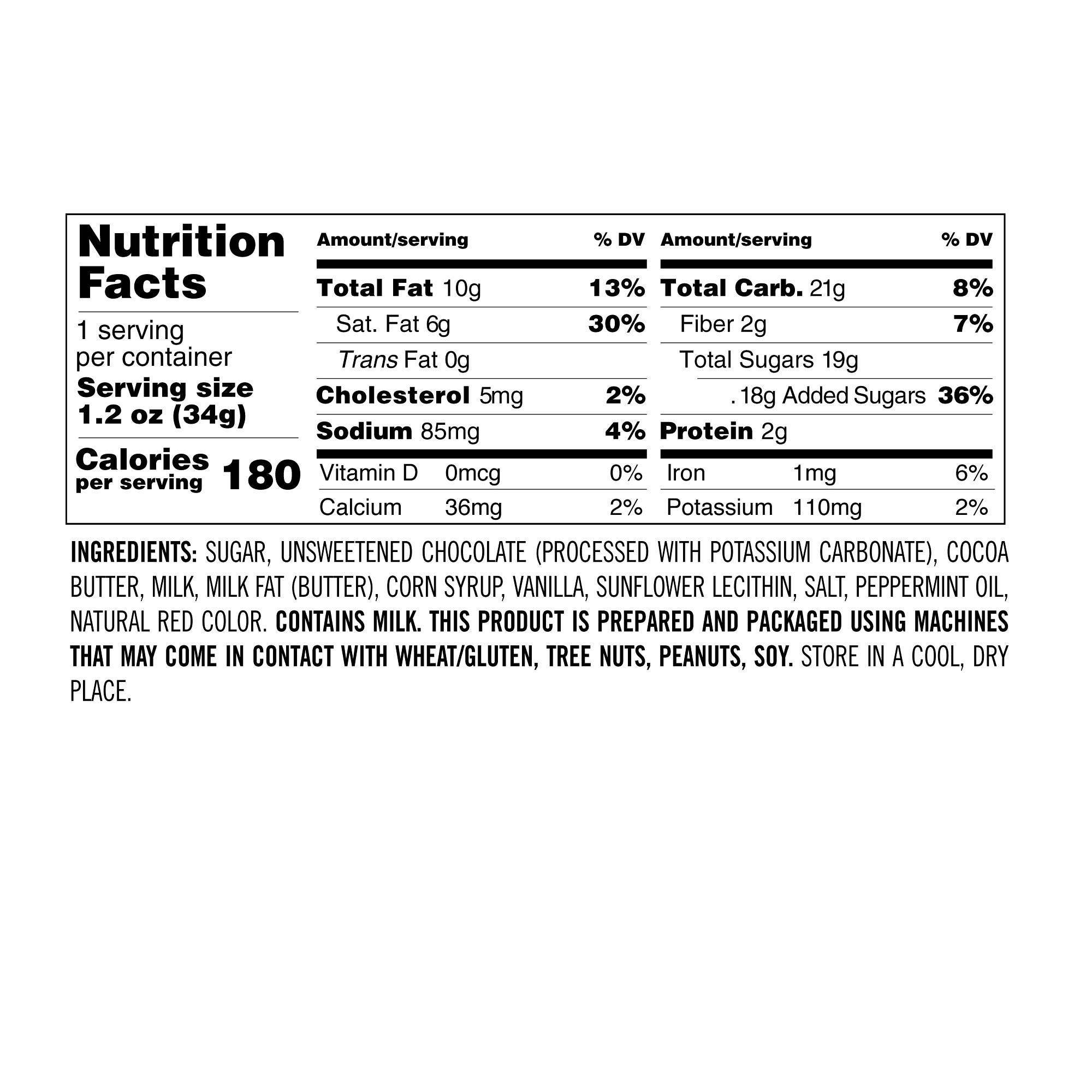 Williams Sonoma Salted Peppermint Bark Bites, Set of 4