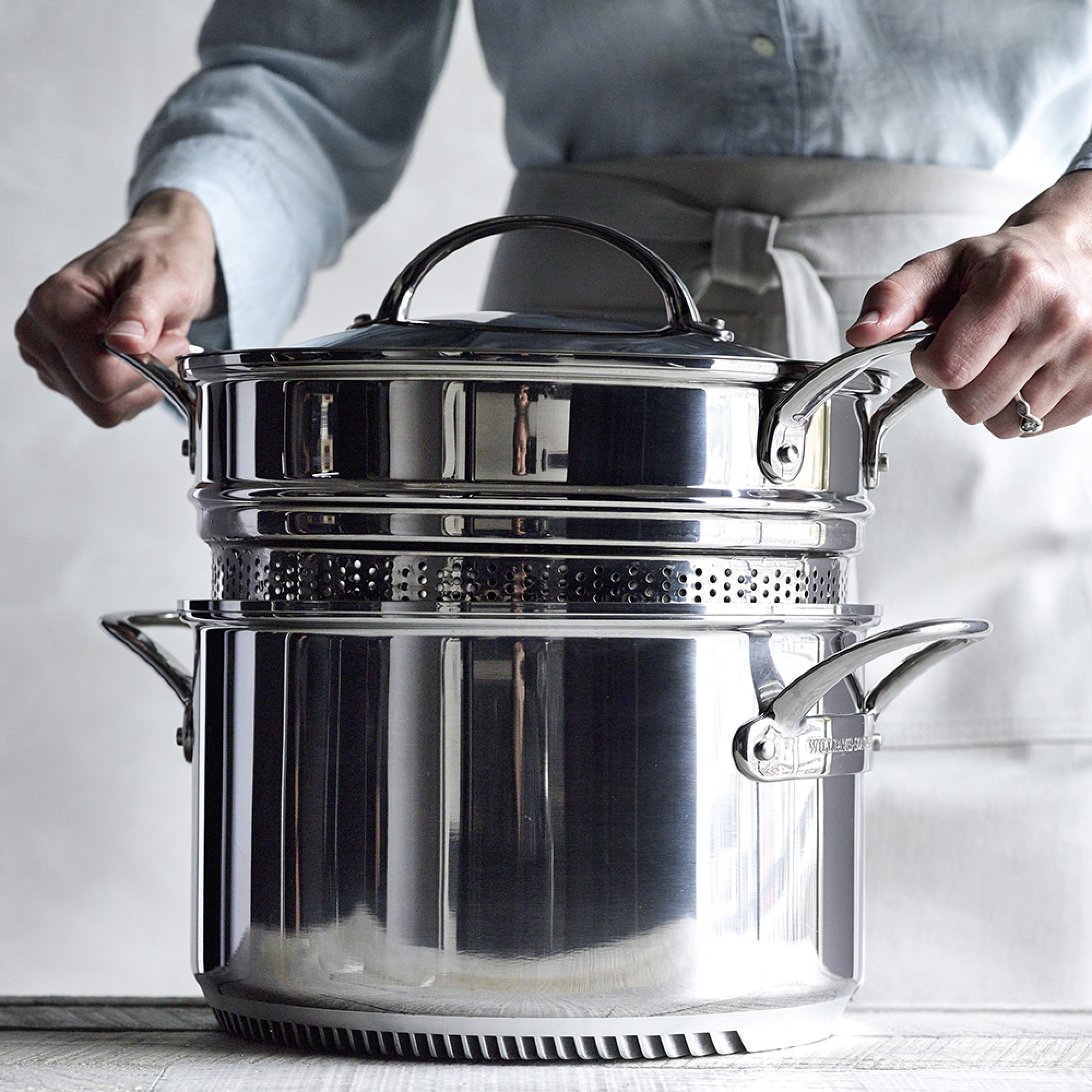 Williams Sonoma Signature Stainless-Steel Rapid Boil Multipot, 8-Qt.
