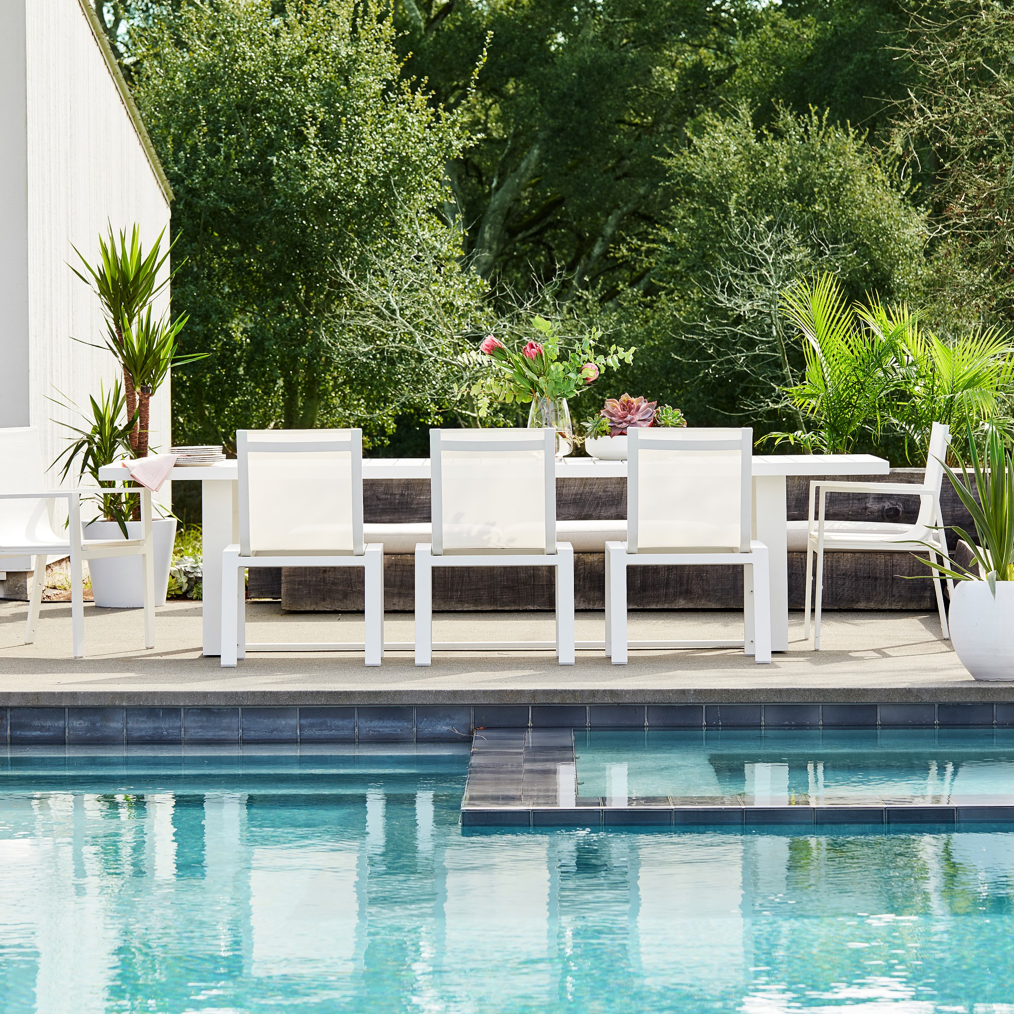 Santa Barbara Outdoor Metal Dining Armchair