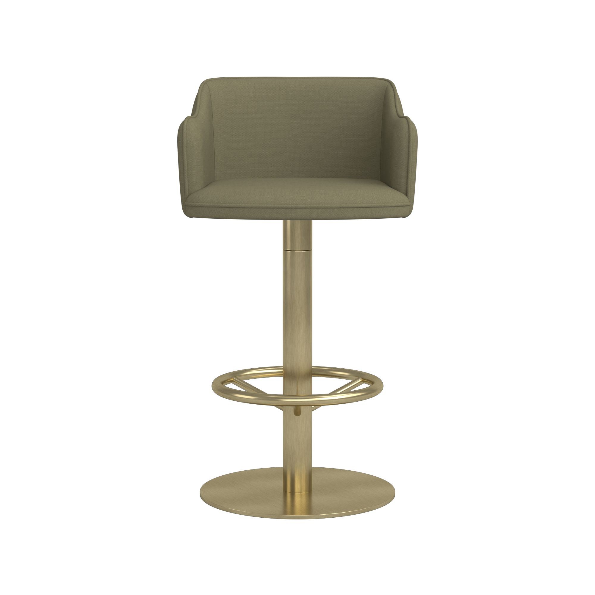 Harding Upholstered Pedestal Counter  & Bar Stool