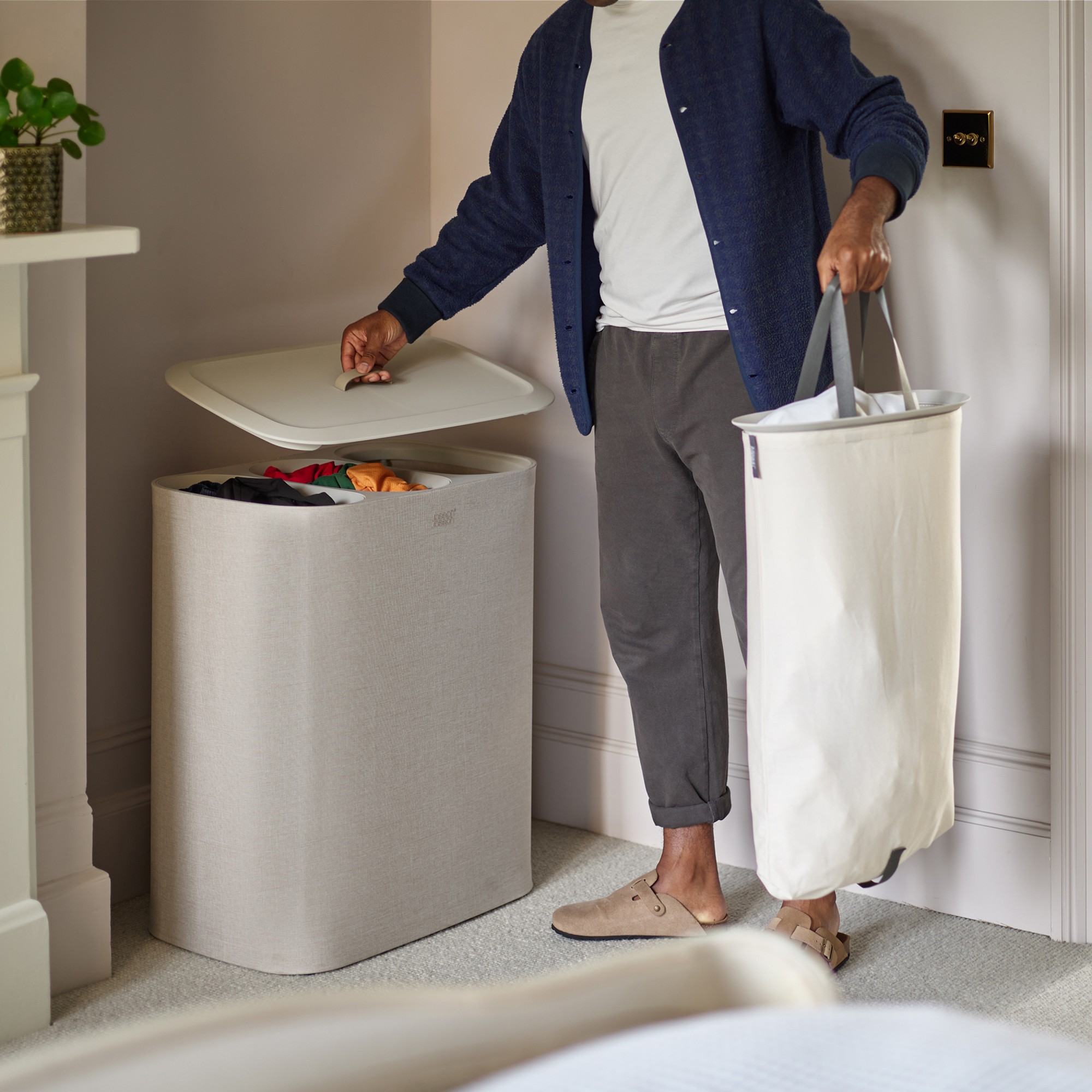 JosephJoseph Tota Trio 90L Laundry Separation Basket