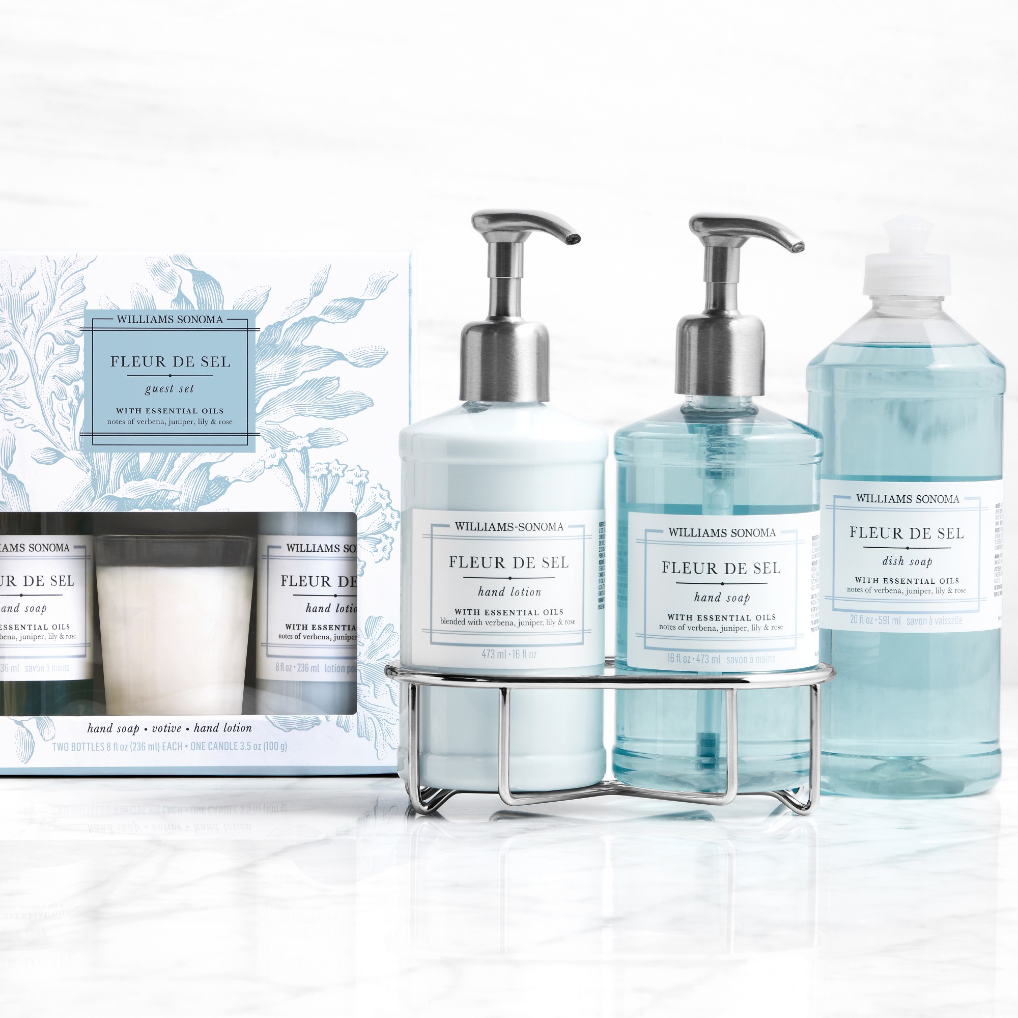 Williams Sonoma Fleur De Sel Guest Set