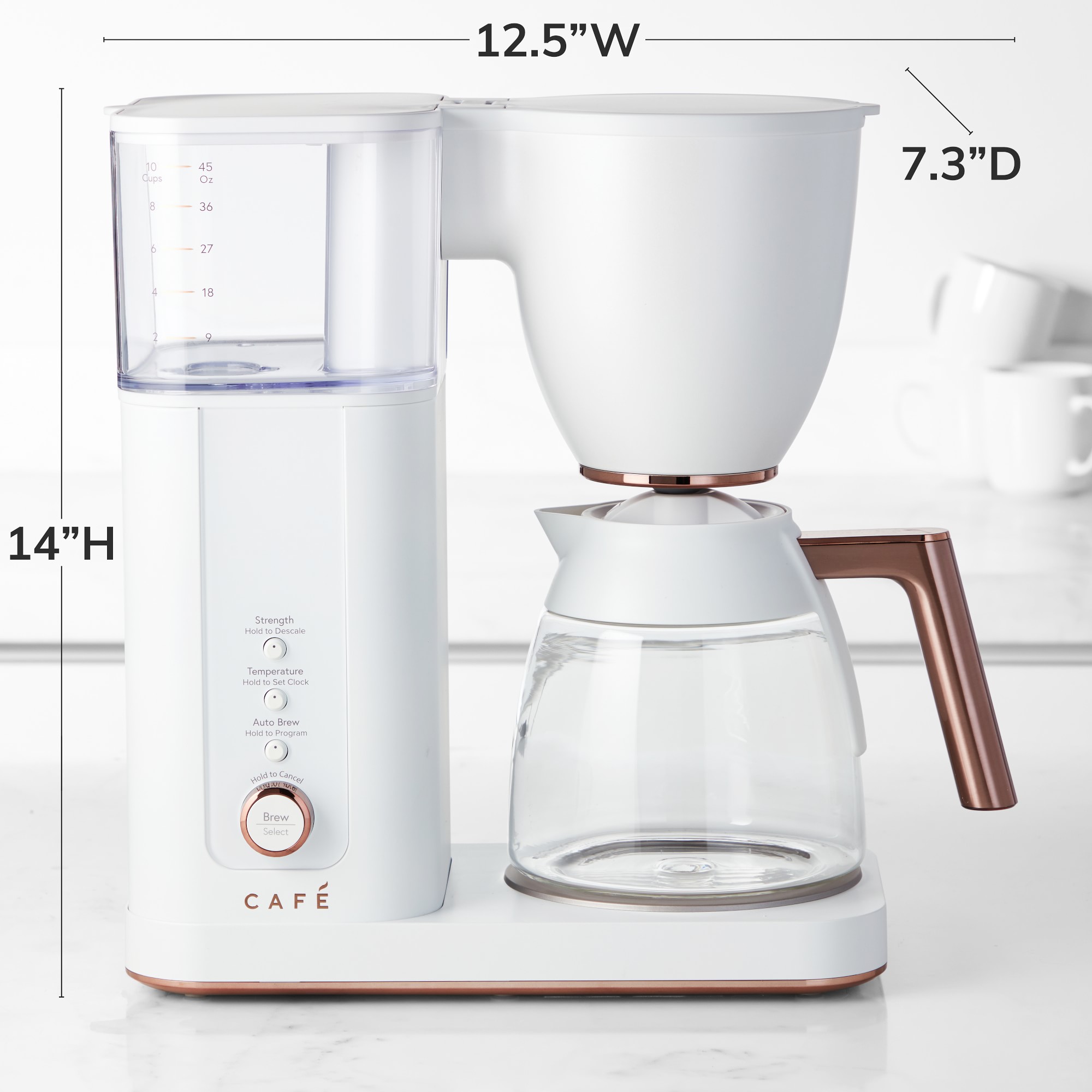 Café™ Specialty Drip Coffee Maker with Glass Carafe