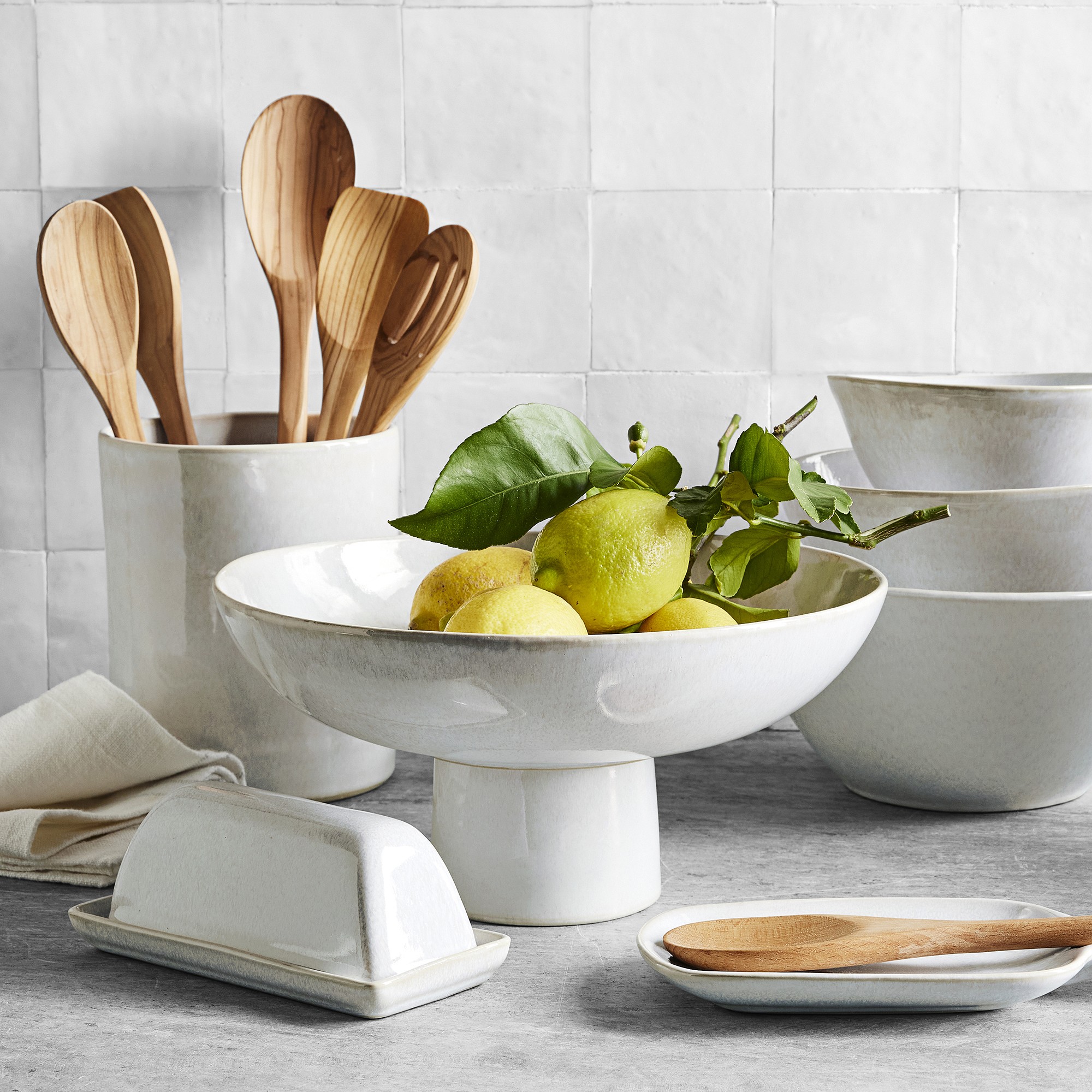 Cyprus Reactive Glaze Fruit Bowl