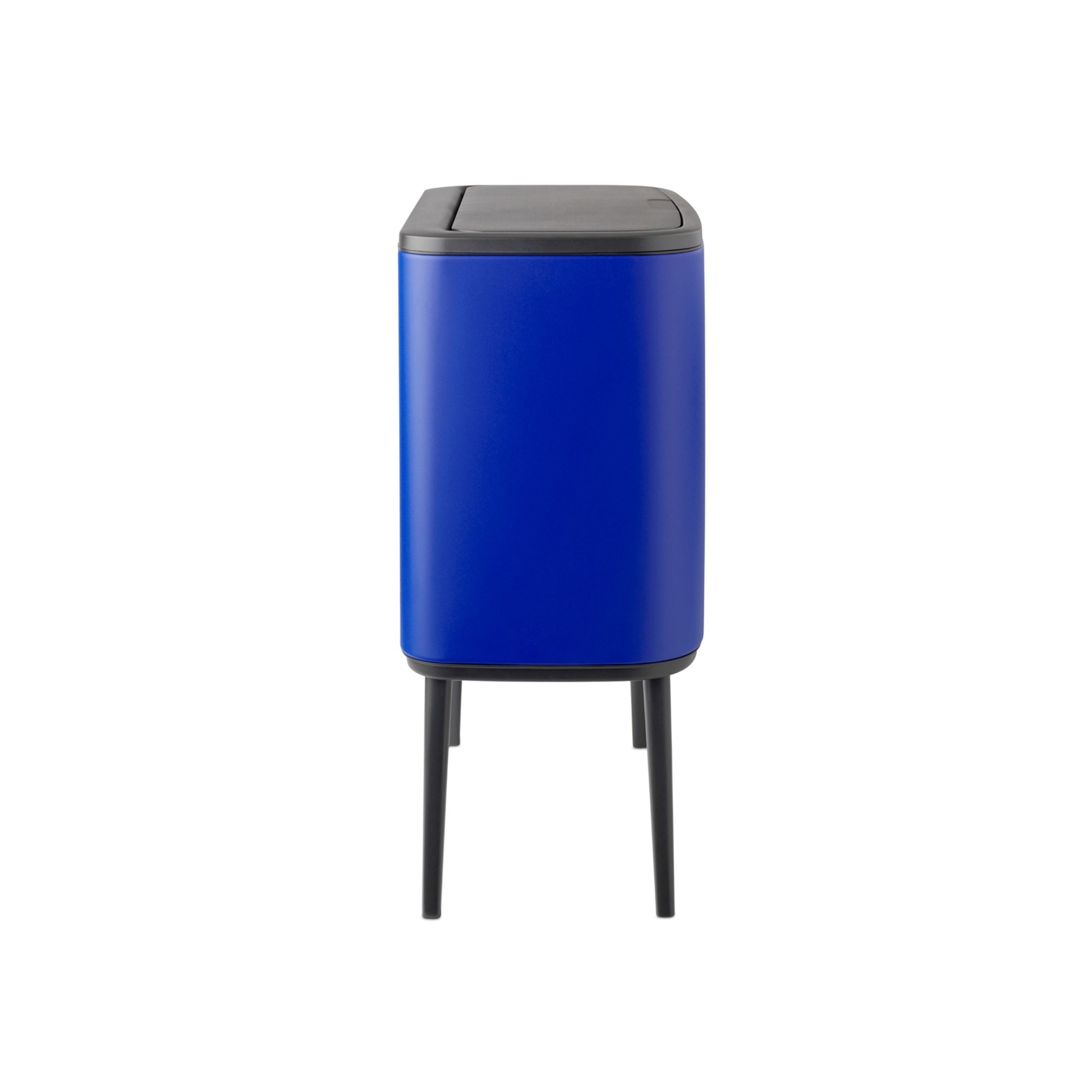 Brabantia Bo Touch Top Dual Compartment Recycling Trash Can, 3 + 6 Gallon