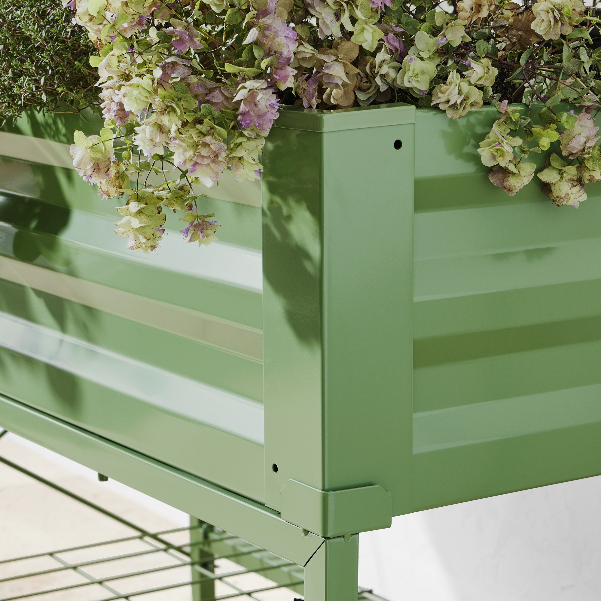 Raised Garden Planter, Moss Green