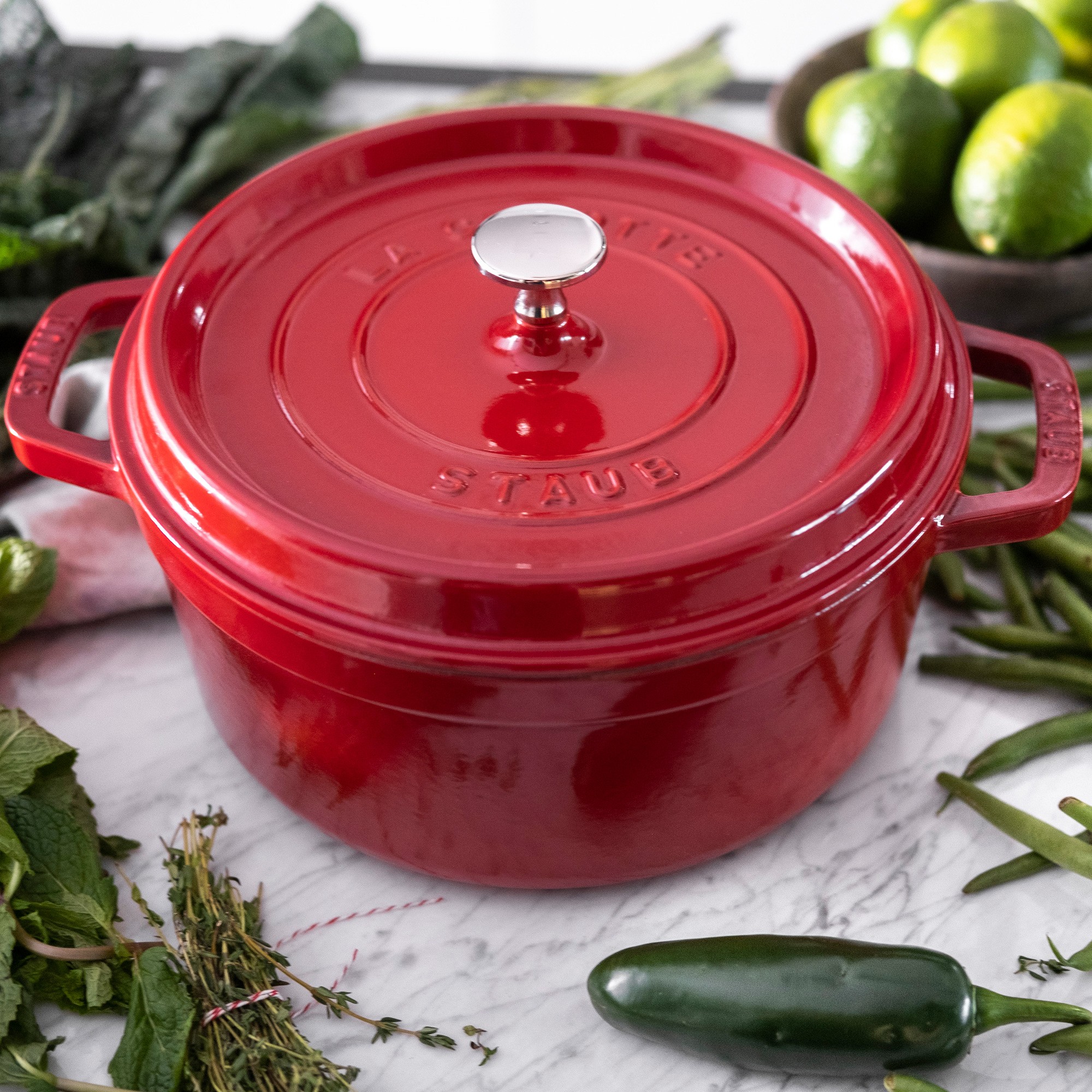 Staub Enameled Cast Iron Round Dutch Oven